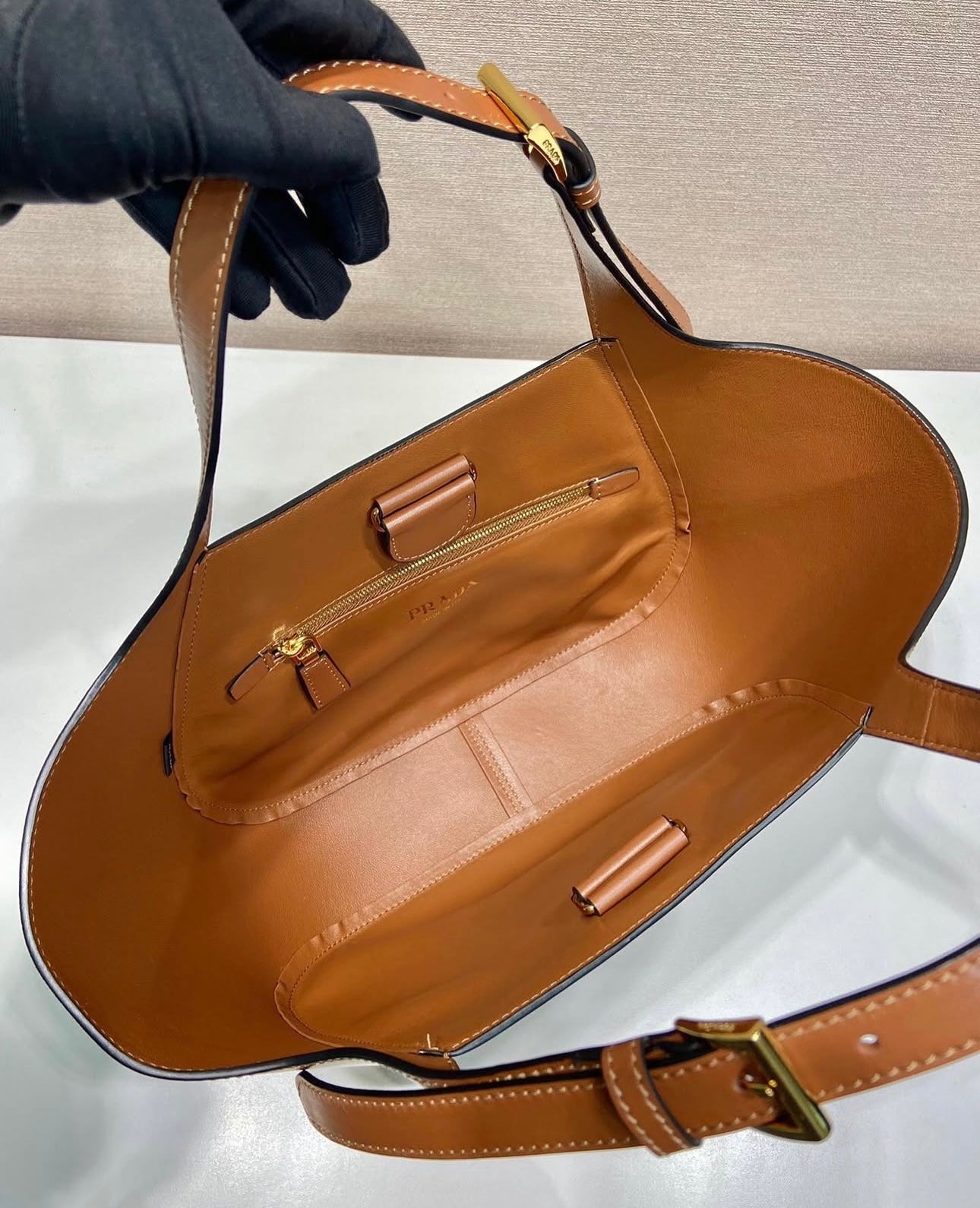 Leather Top Handle Bag