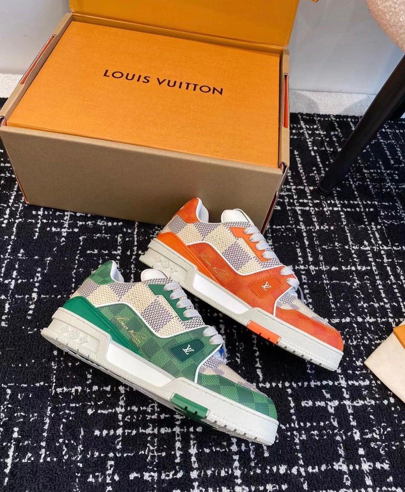 Damier Azur Trainers