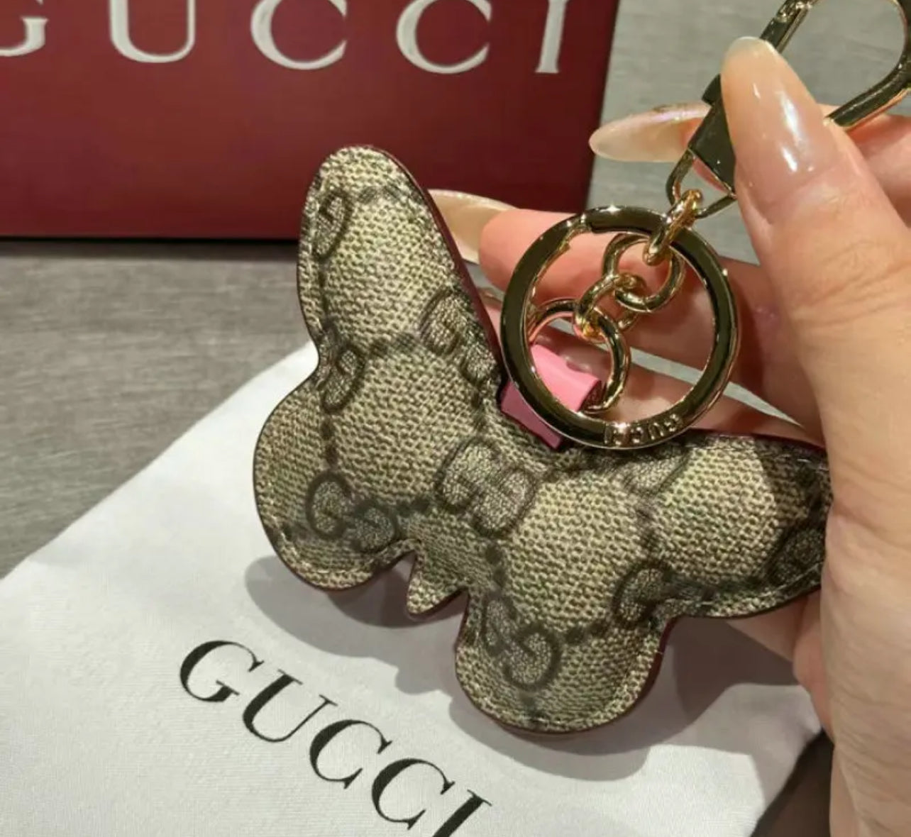 GG Butterfly Bag Charm/Keychain