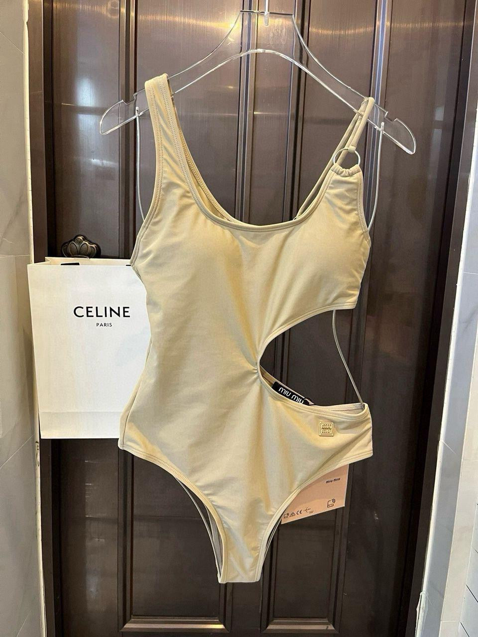 Beige swimsuit