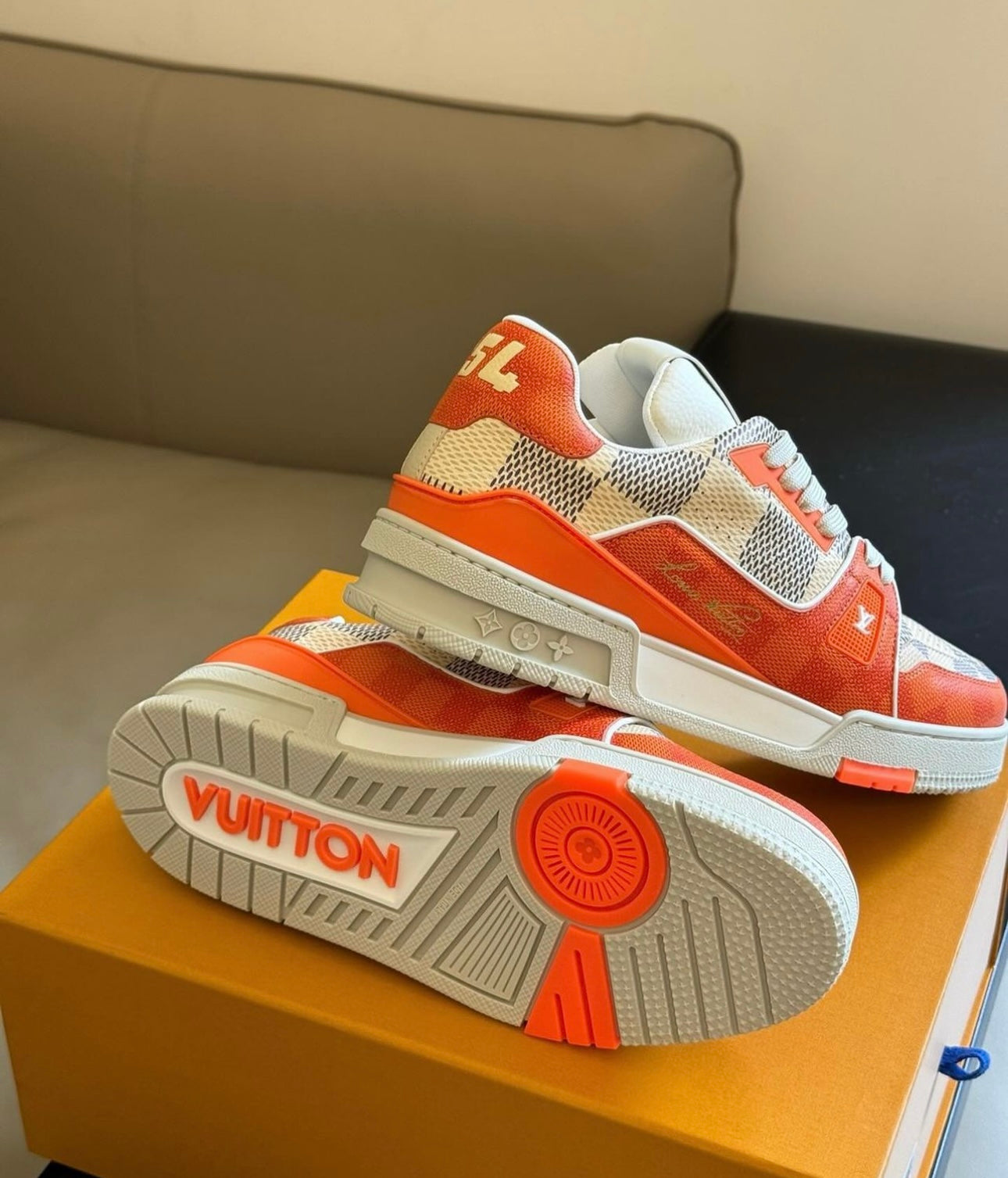 Damier Azur Trainers