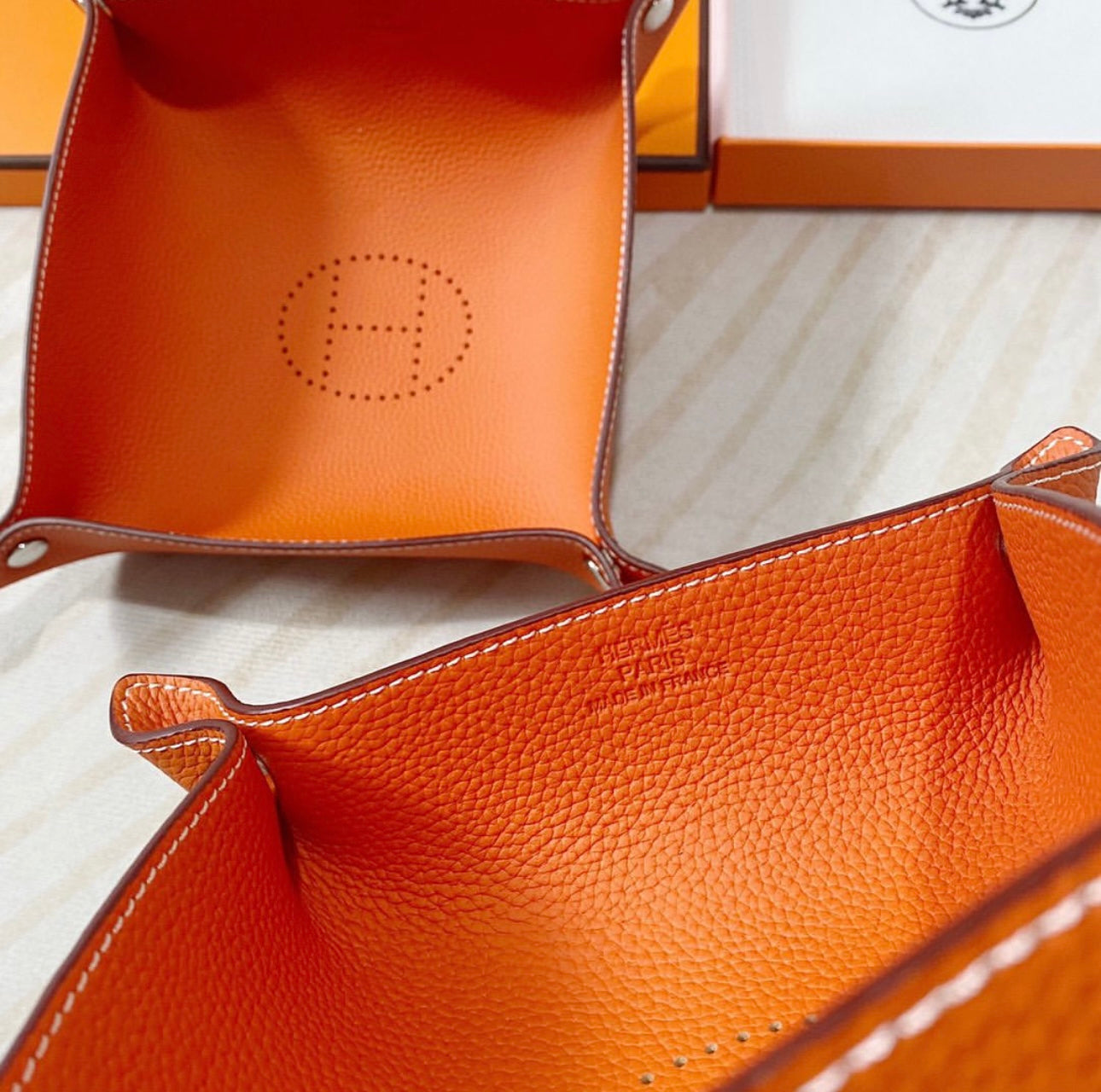 Leather Tray Set