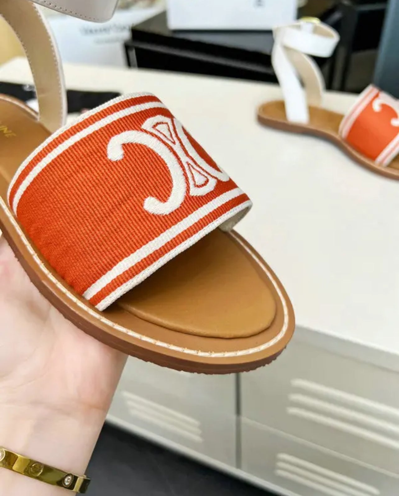 Embroidered Sandals