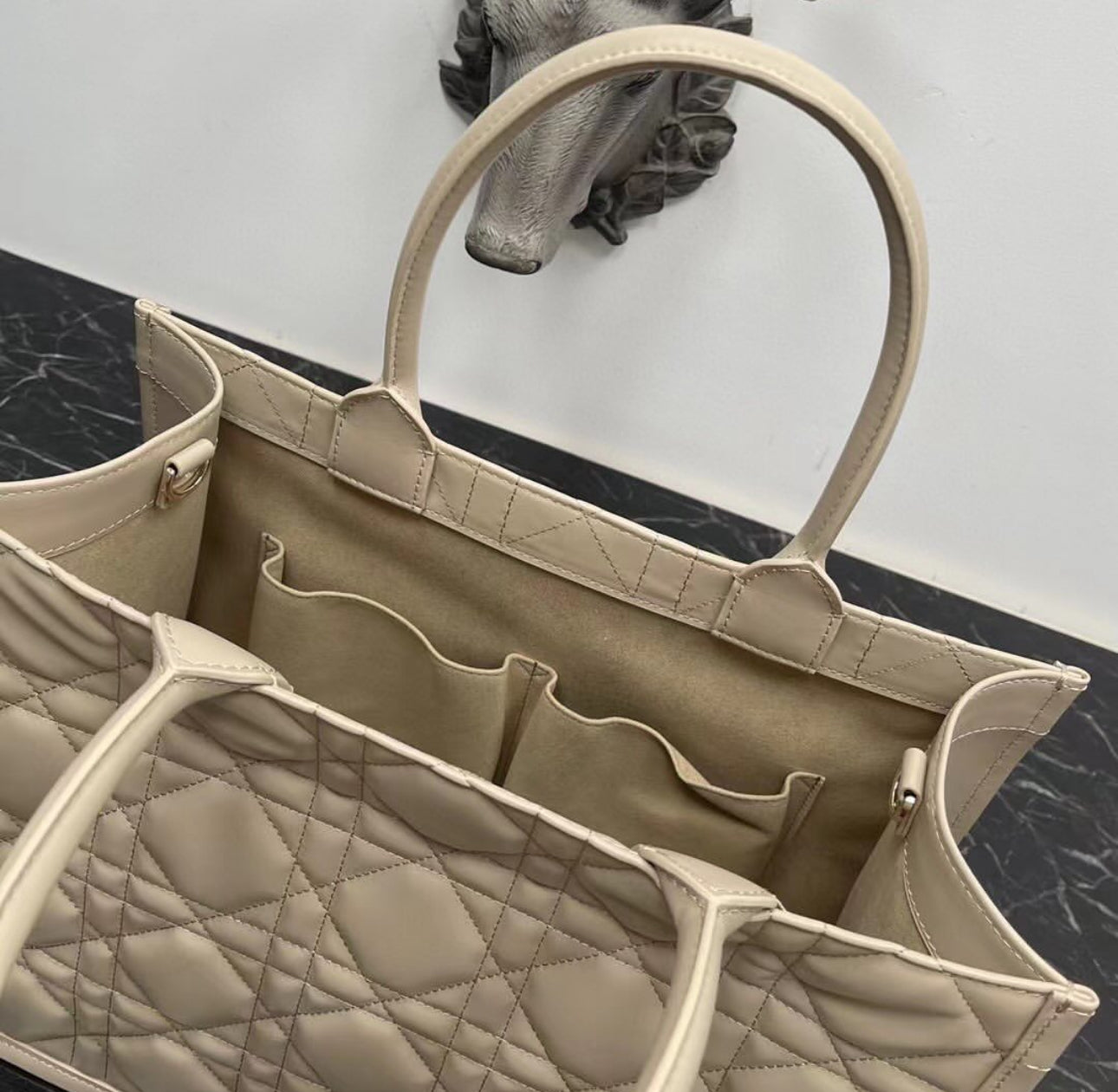 Leather Book Tote