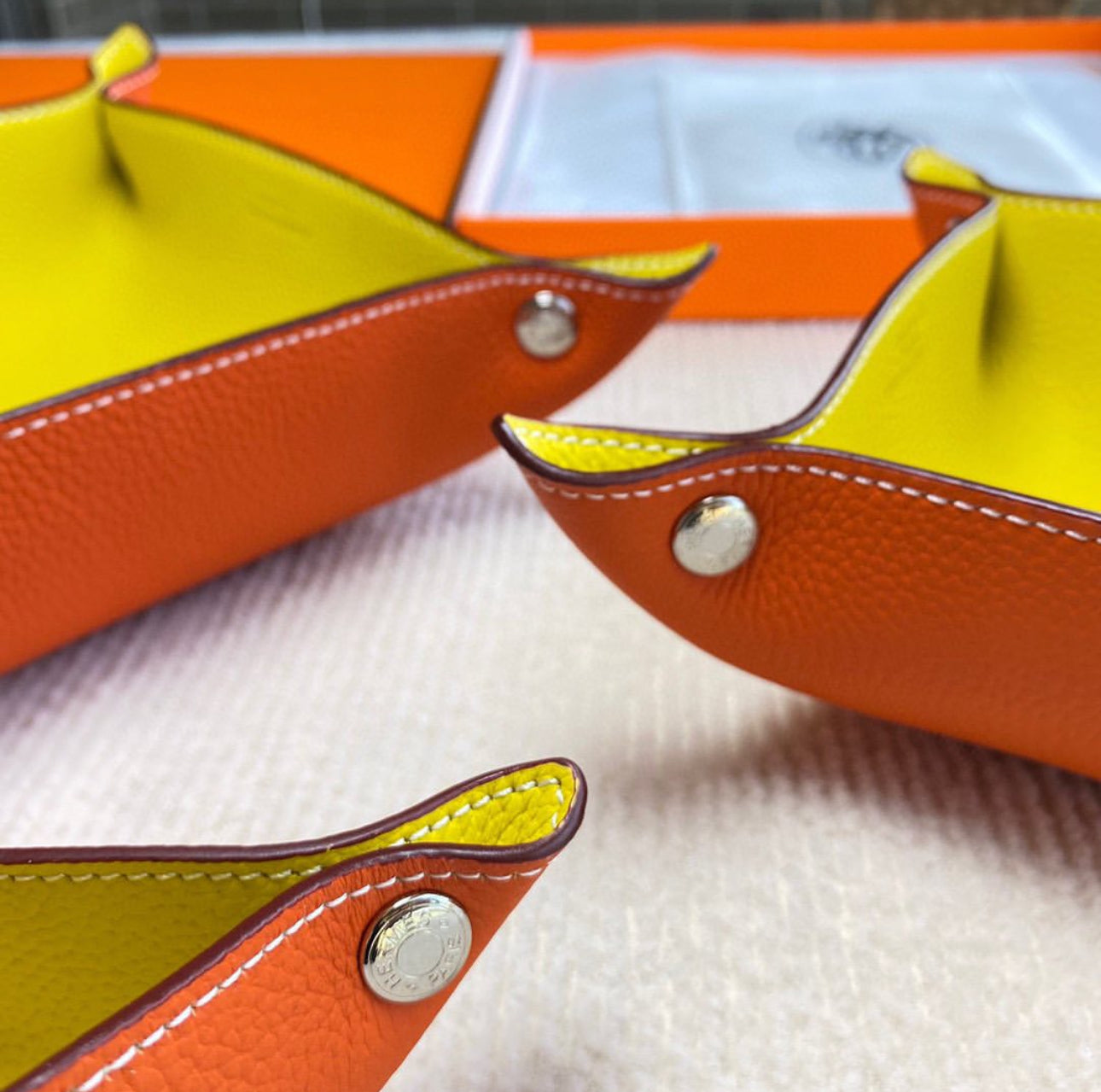 Leather Tray Set