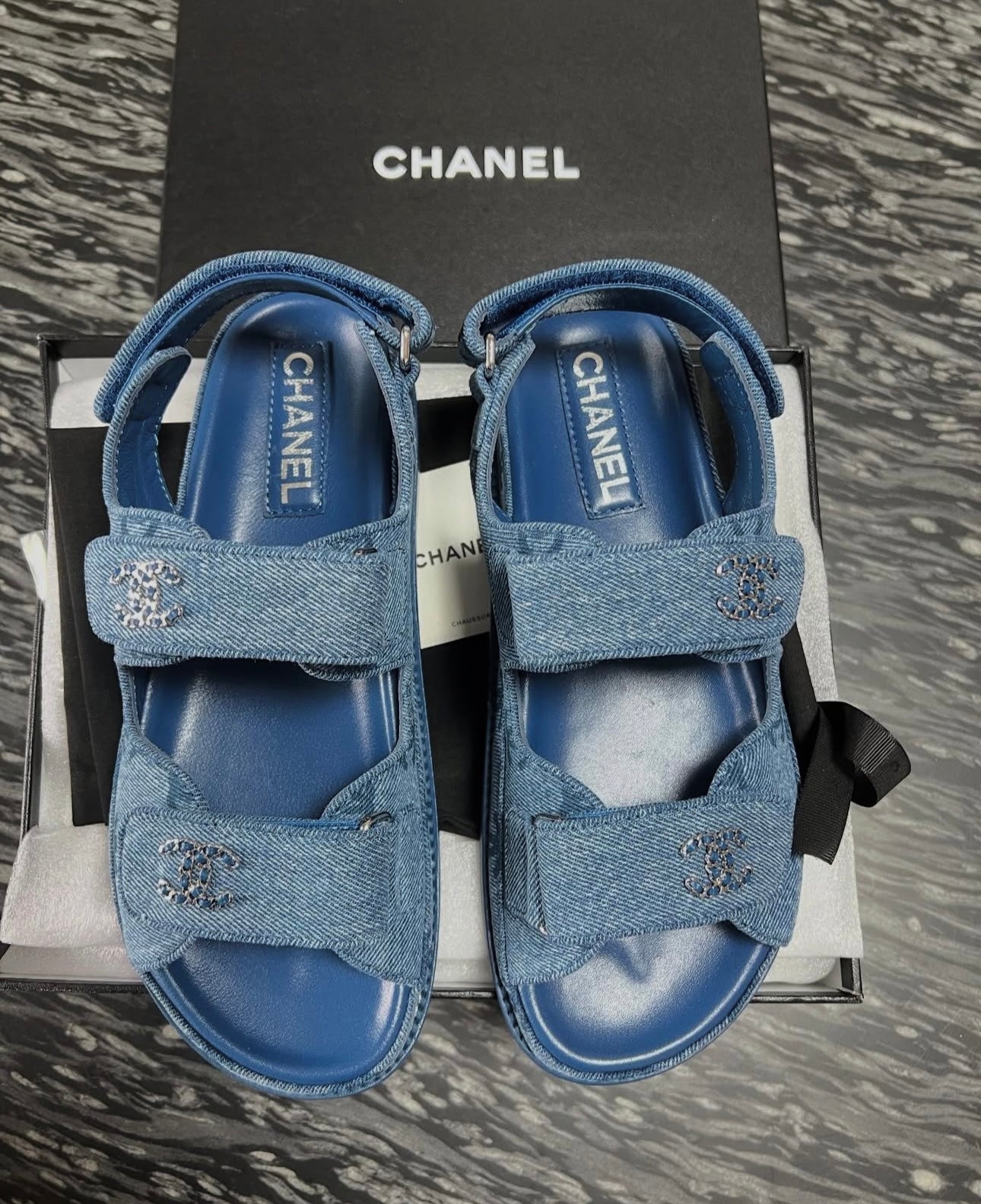 Denim Dad Sandals