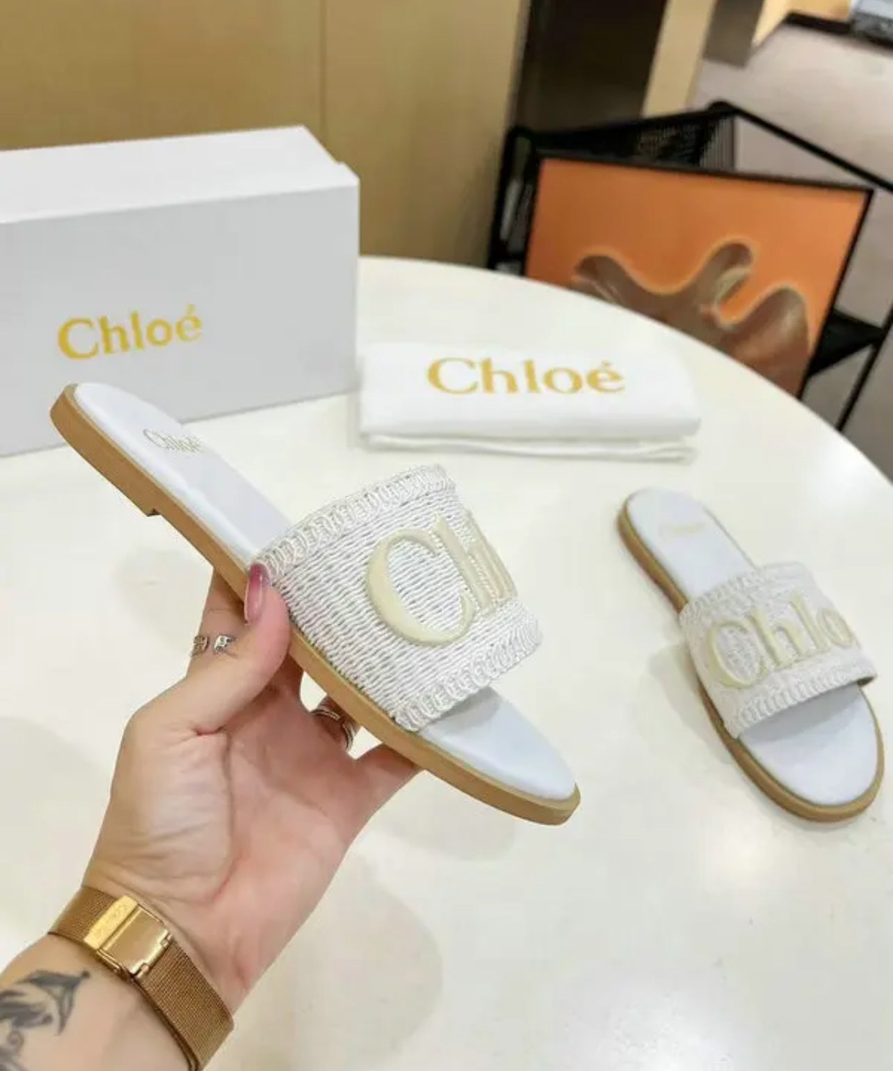Embroidered Sandals