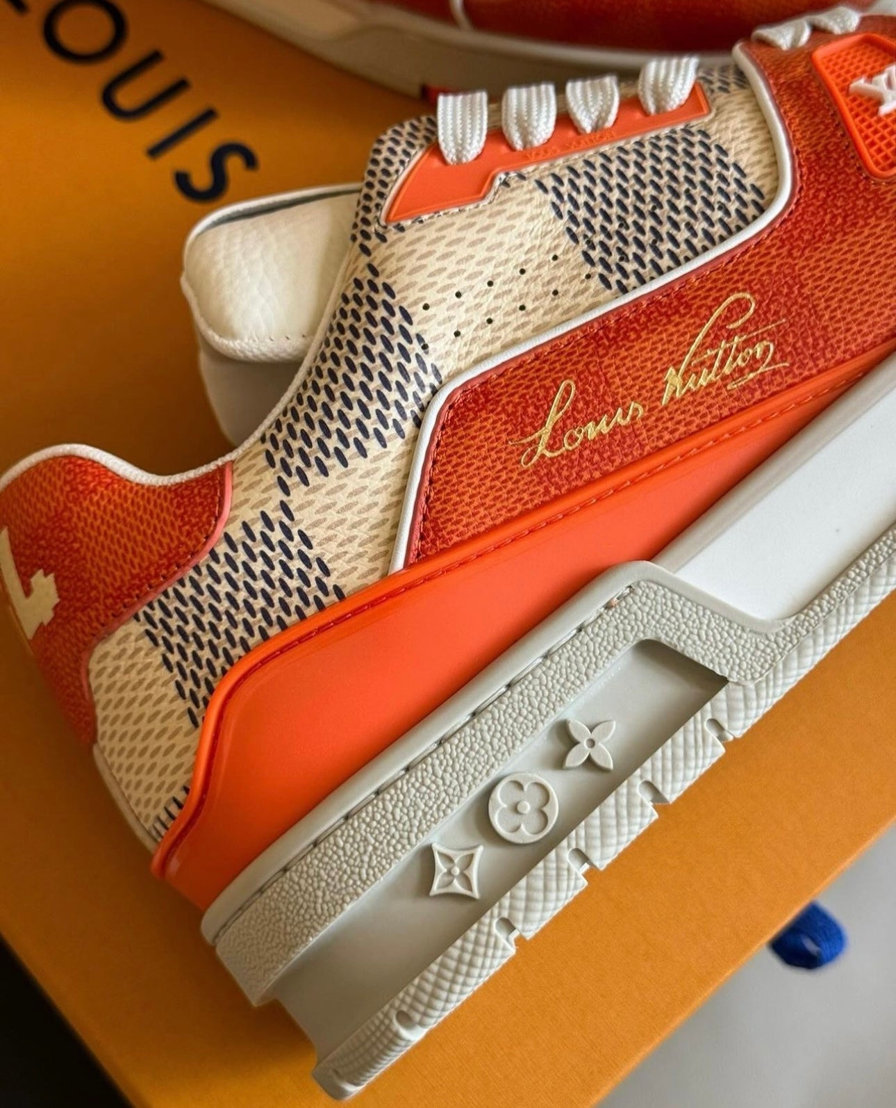 Damier Azur Trainers