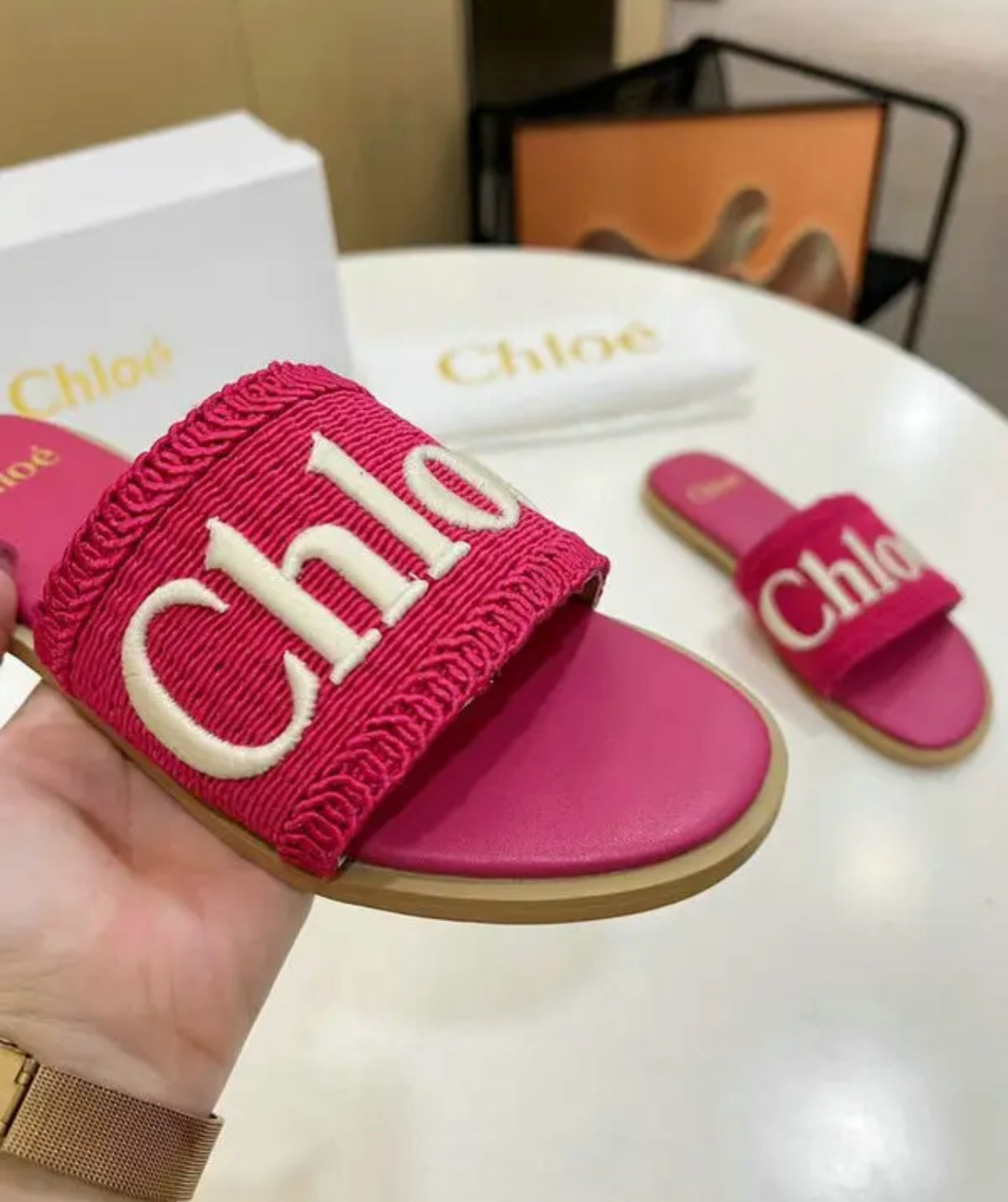 Embroidered Sandals