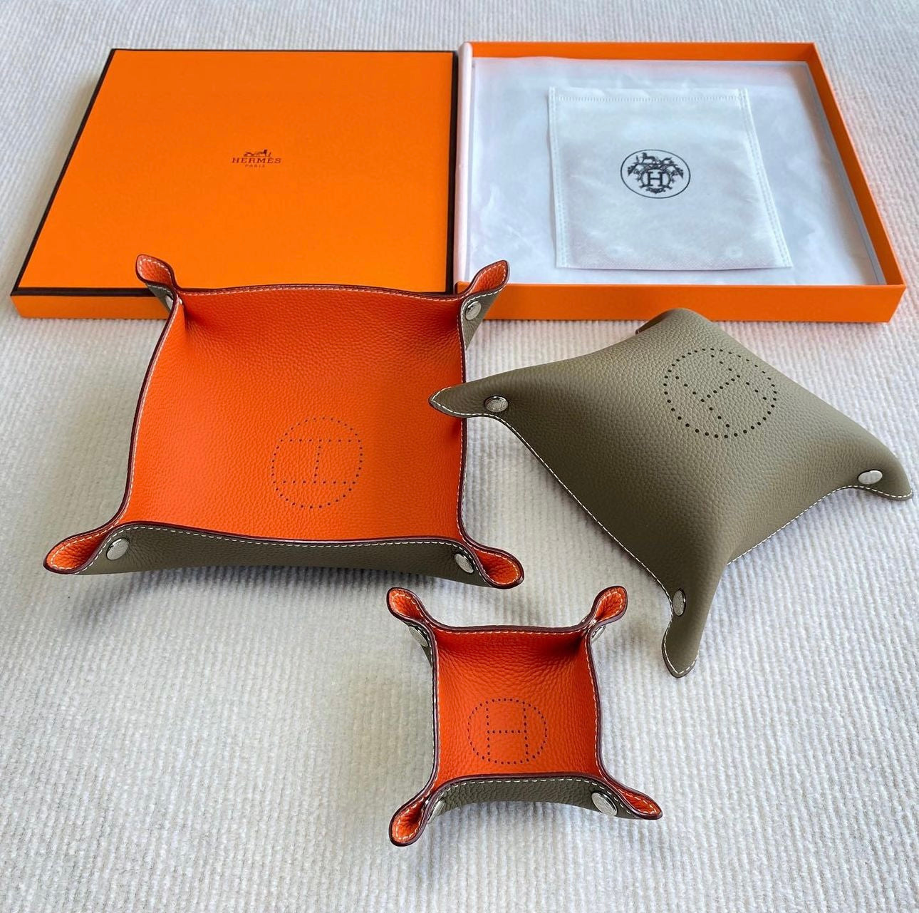 Leather Tray Set