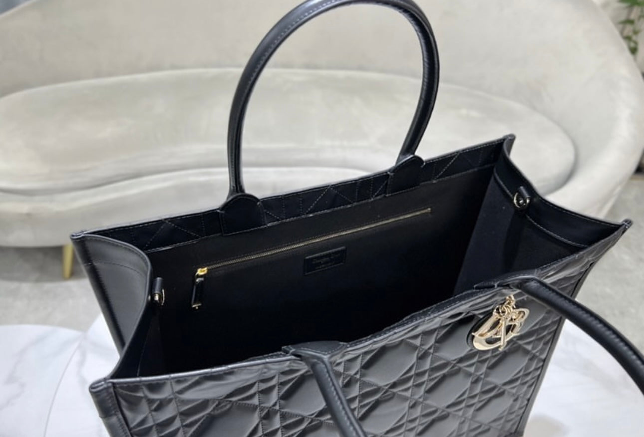 Leather Book Tote