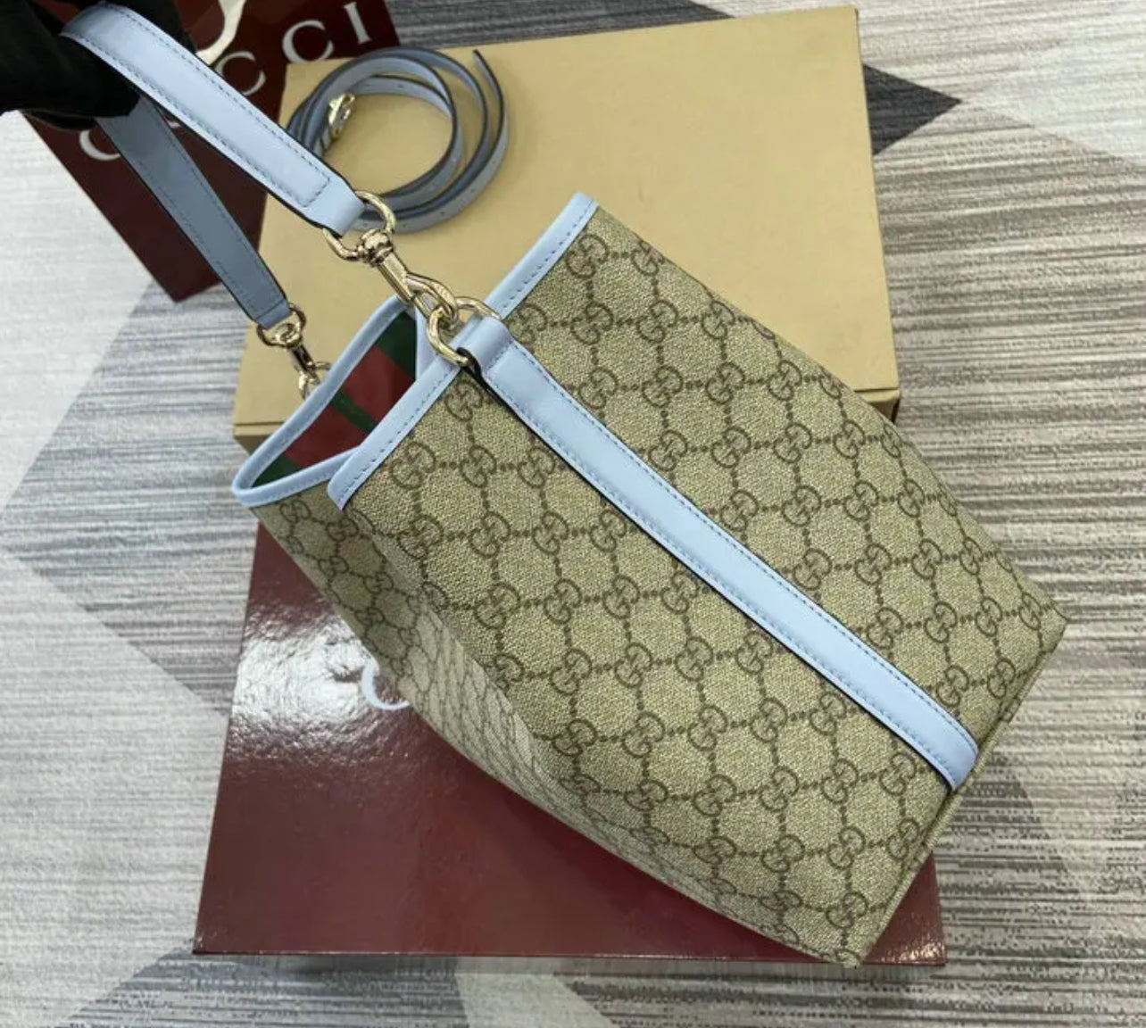 Emblem Bucket Bag