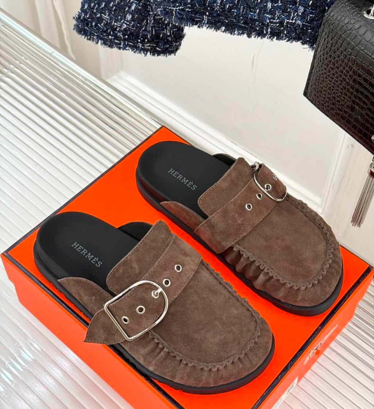 Suede Slippers