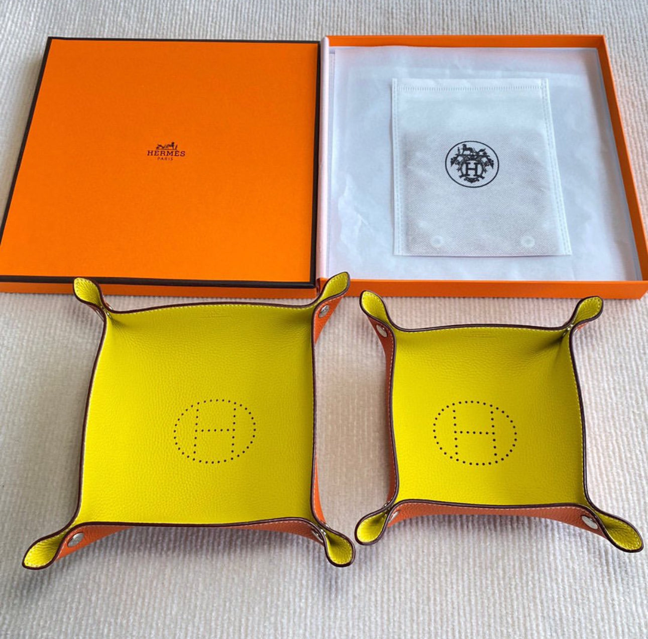 Leather Tray Set