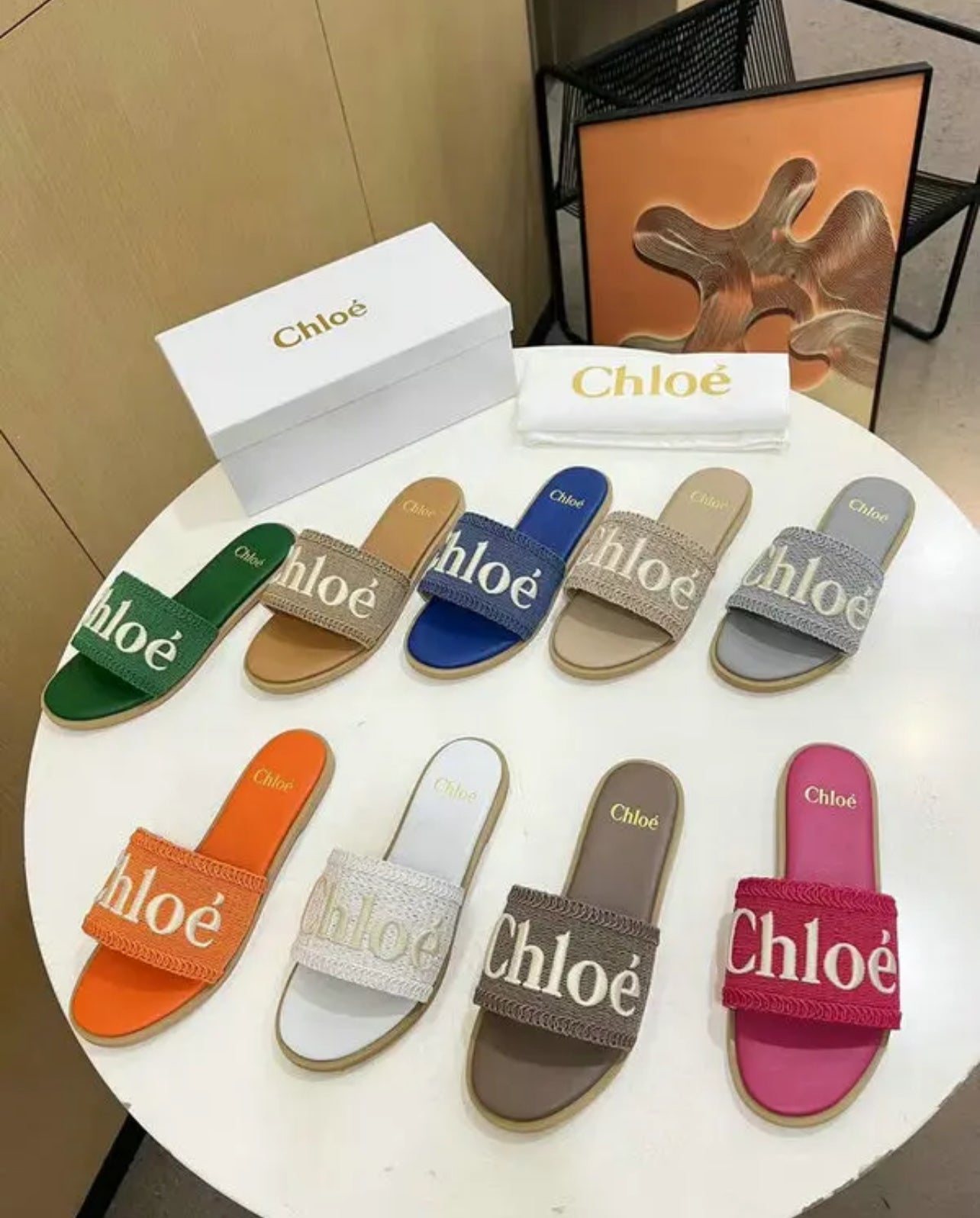 Embroidered Sandals