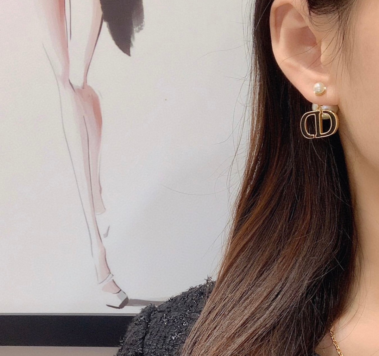 CD Pearl Earrings