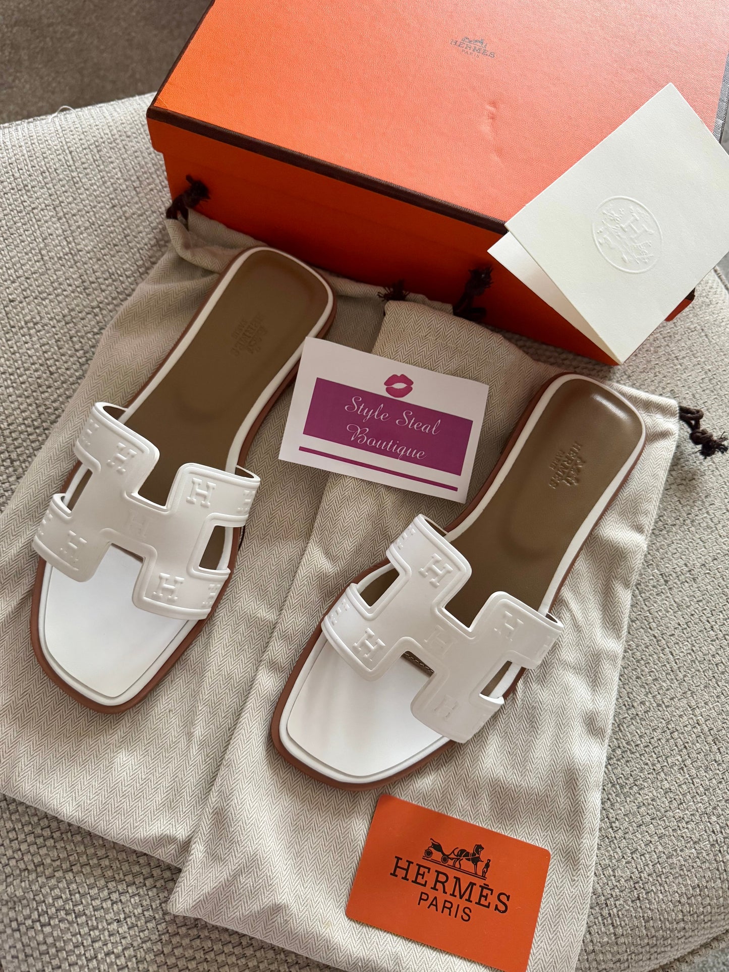 Embossed Oran Sandals