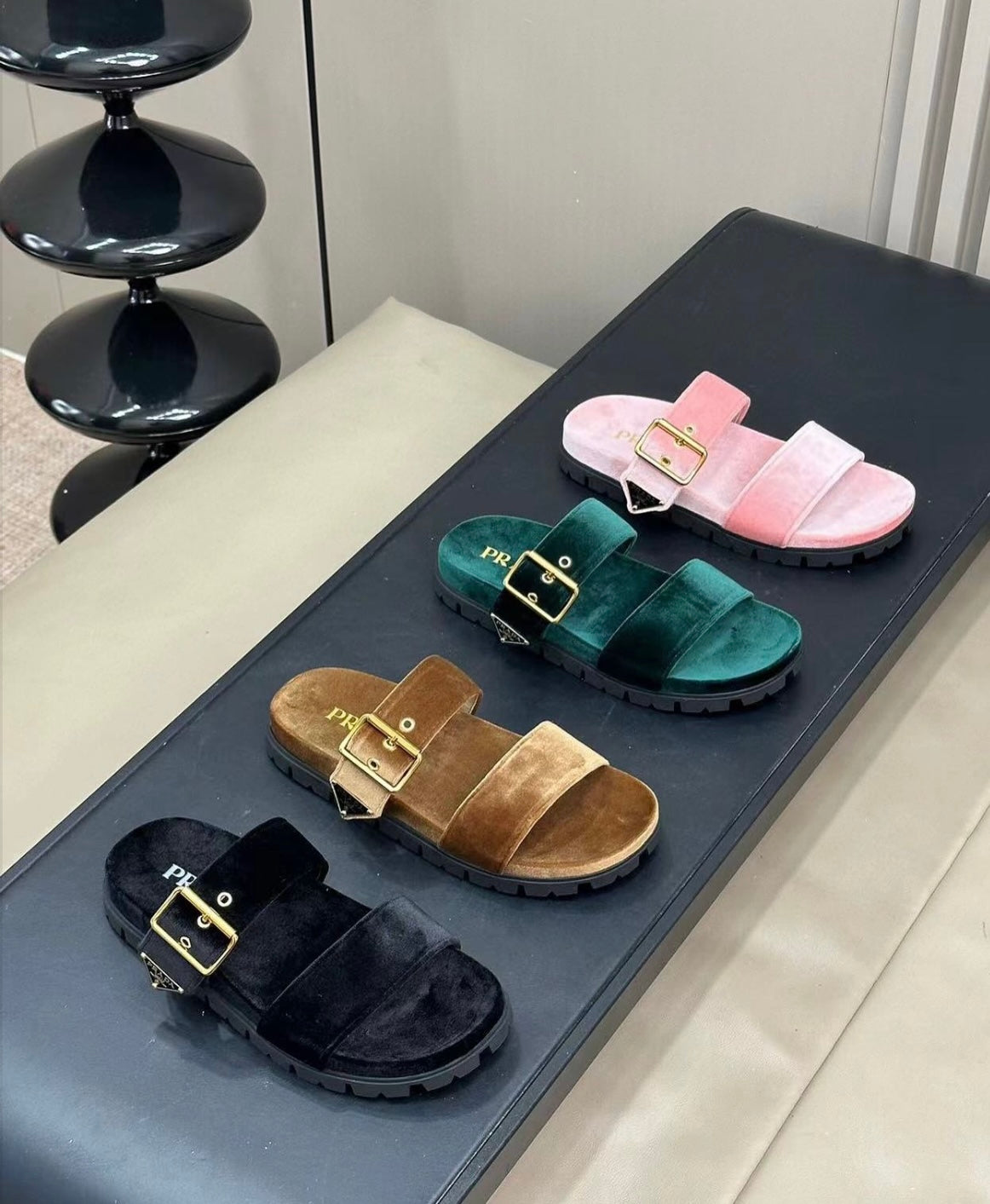 Velvet Sandals