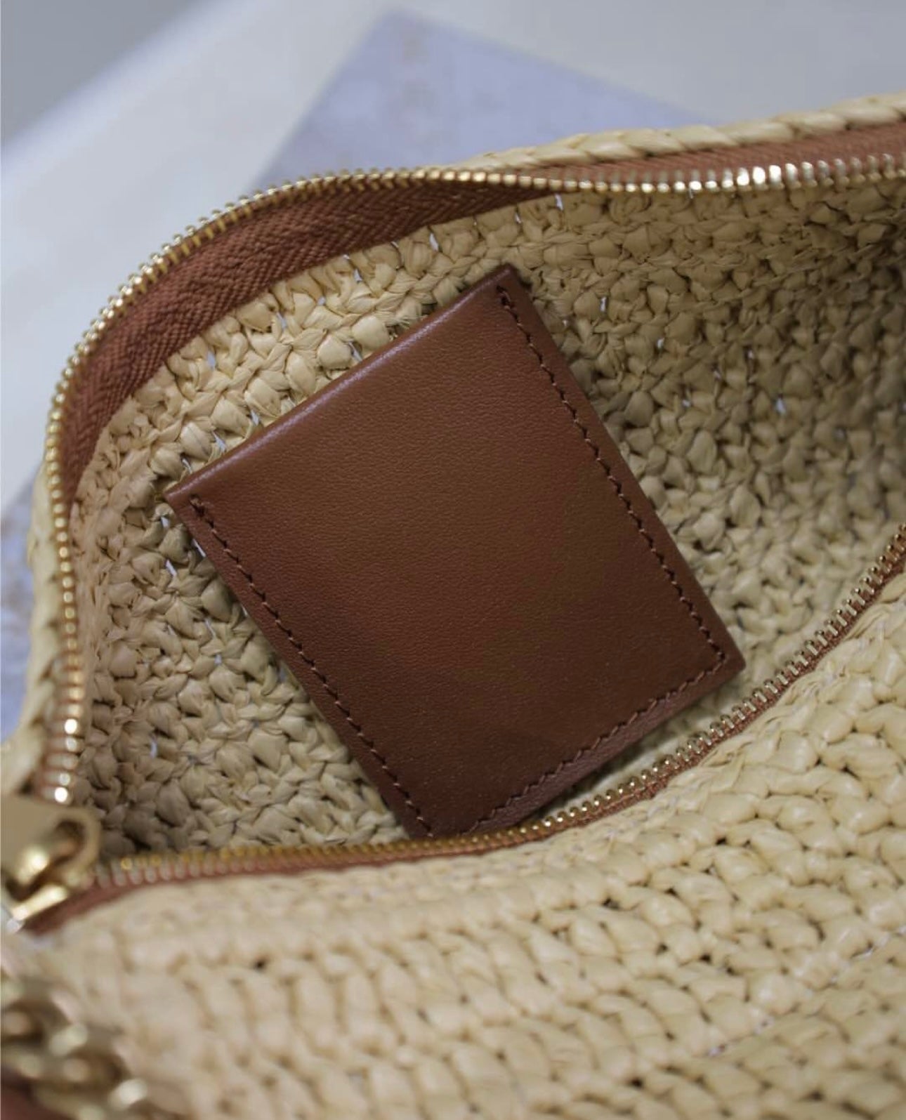 Cassandre Raffia Tube Bag