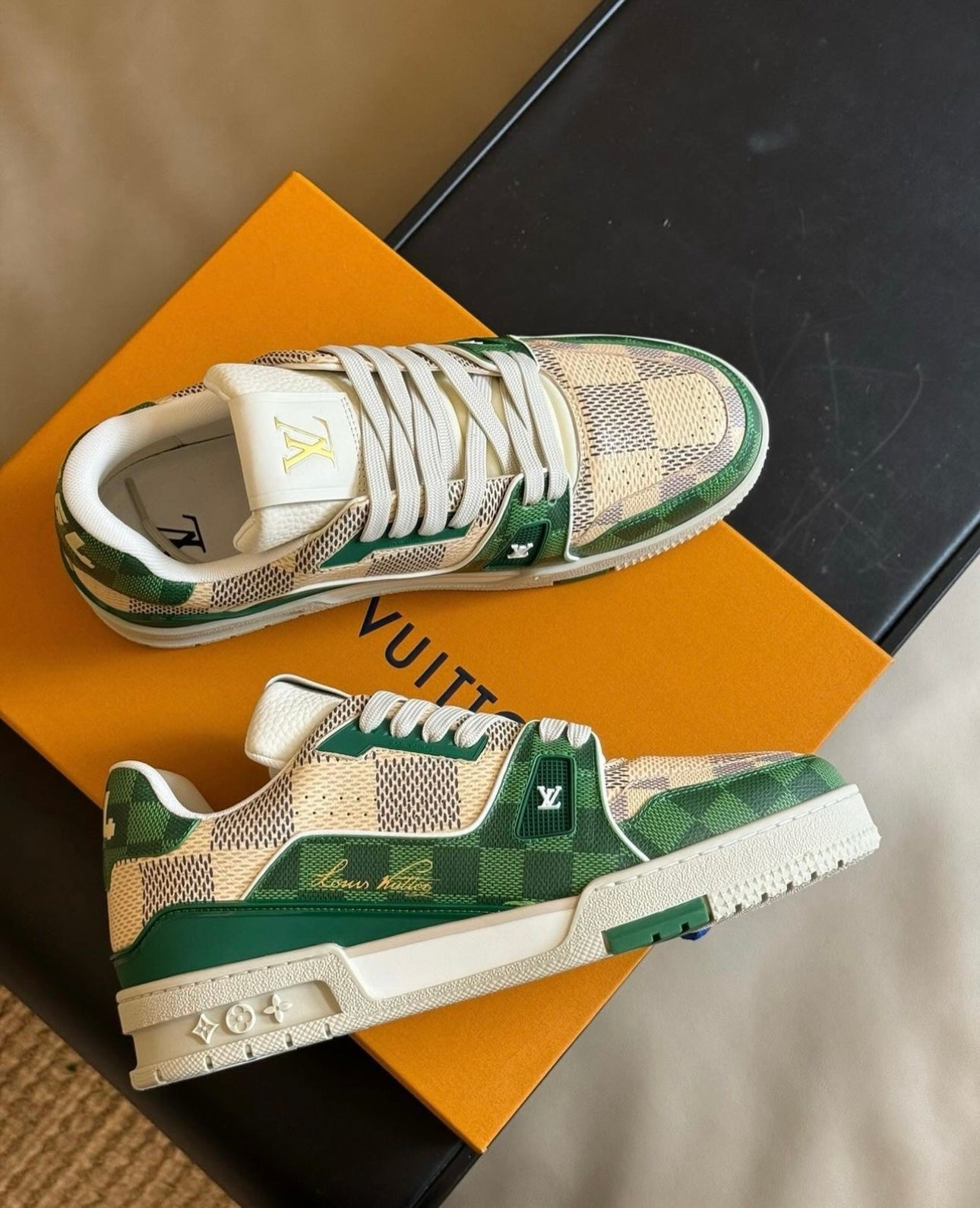 Damier Azur Trainers