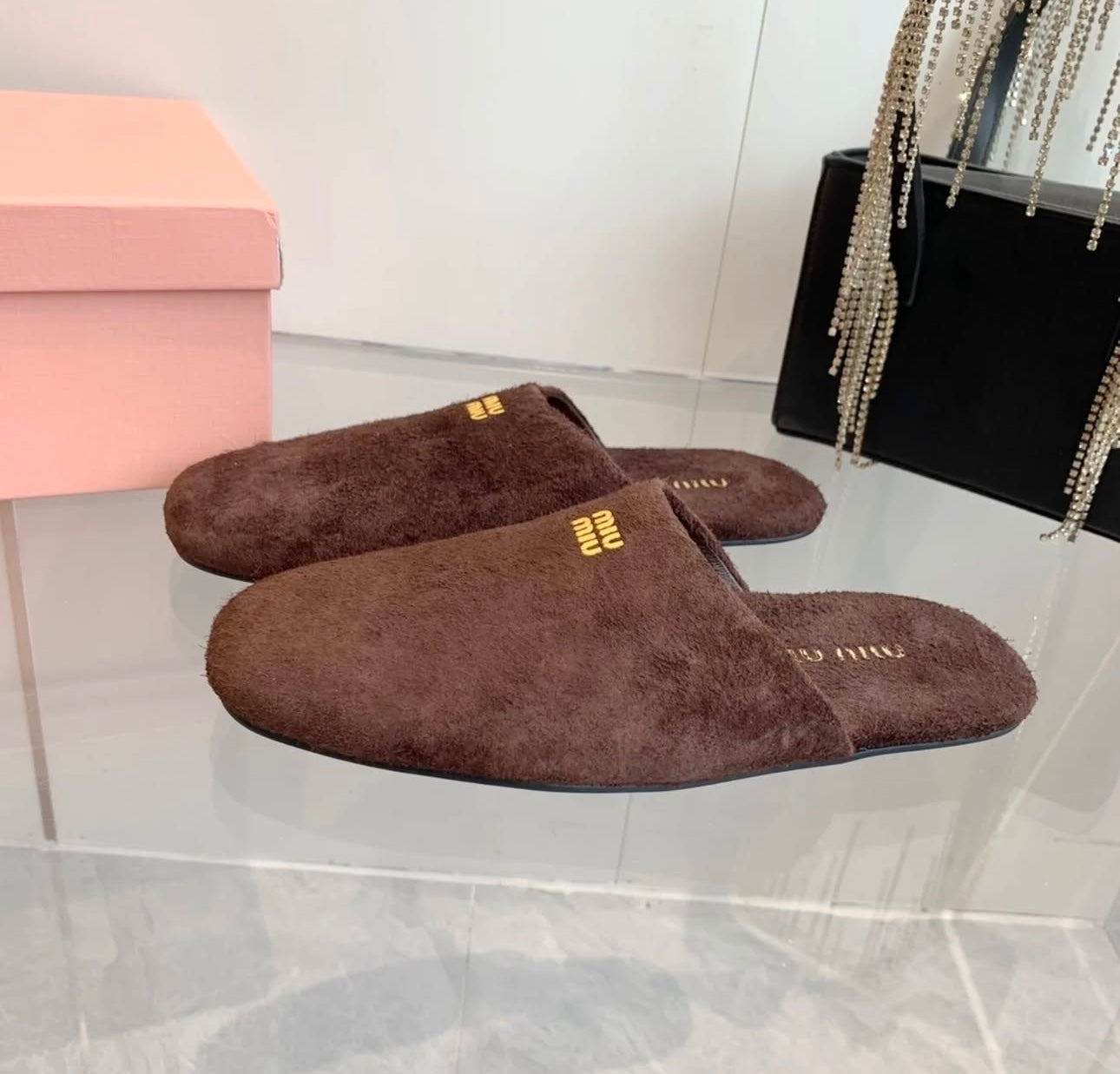 Suede Slippers