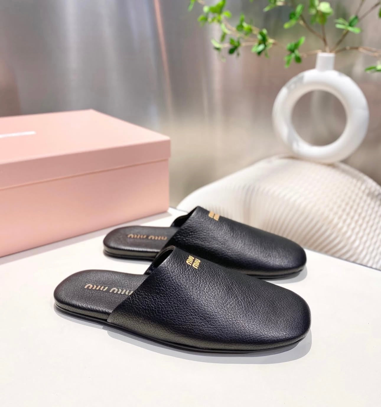 Leather Slippers