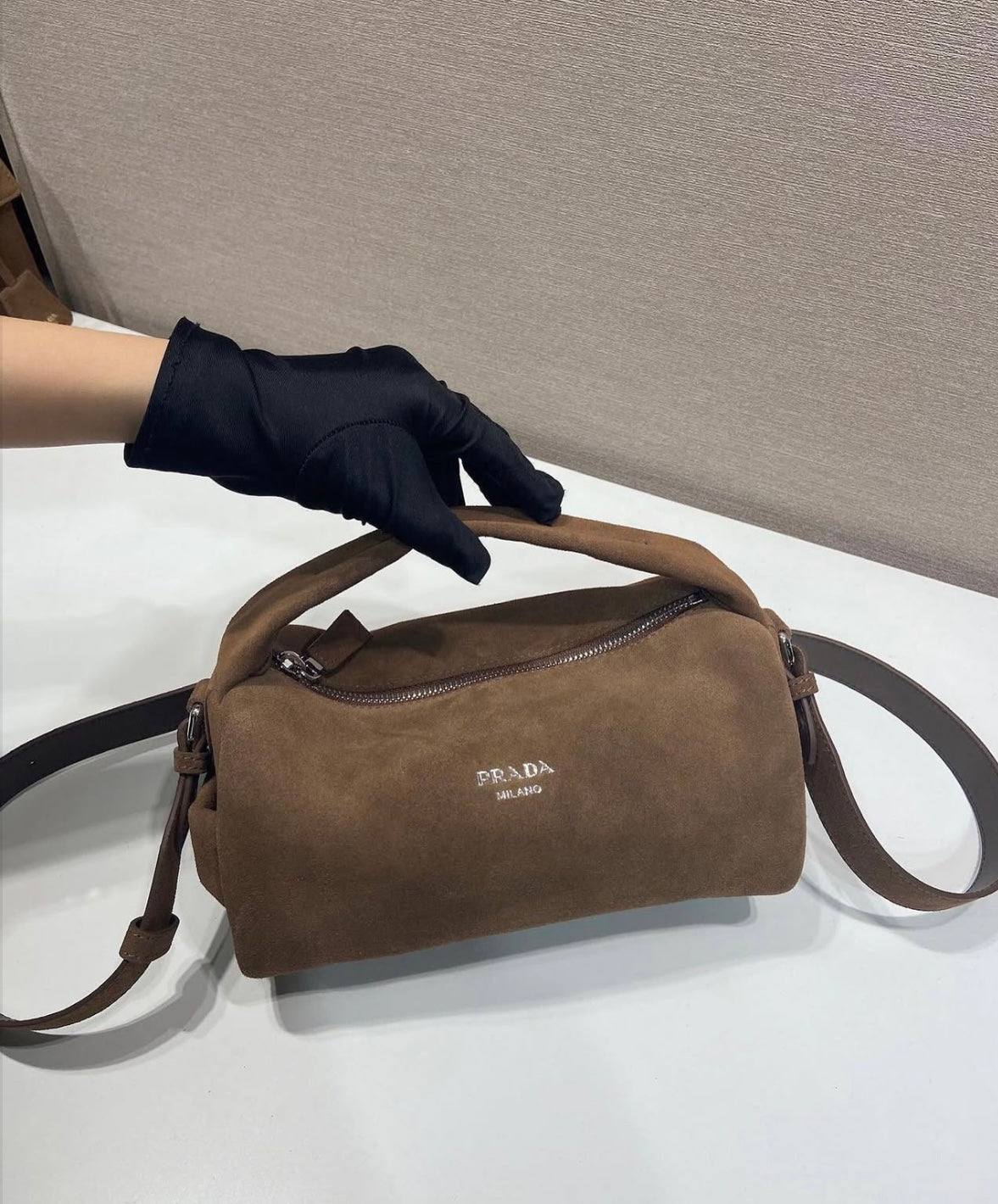 Suede Shoulder Bag