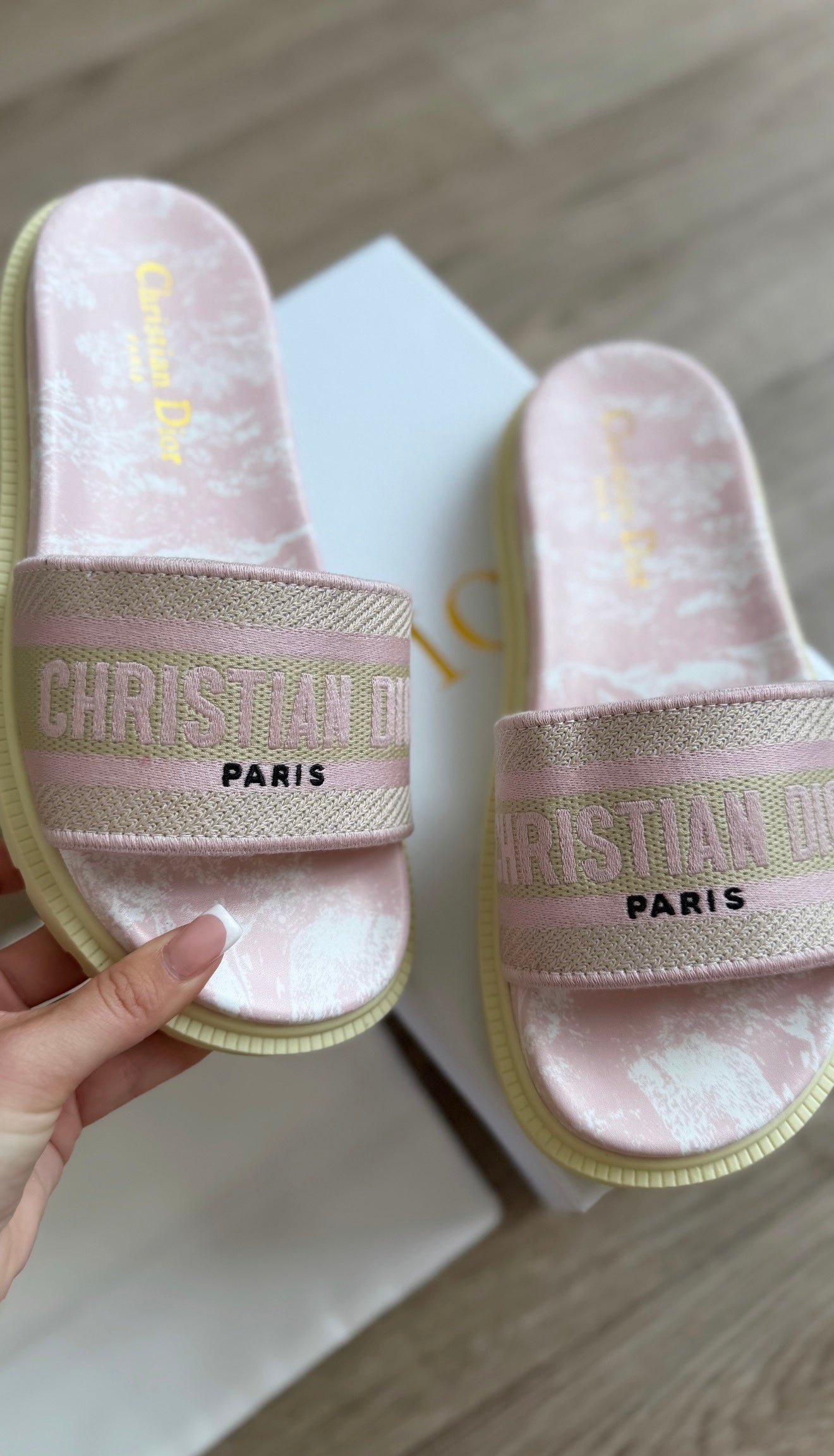 Baby pink sandals