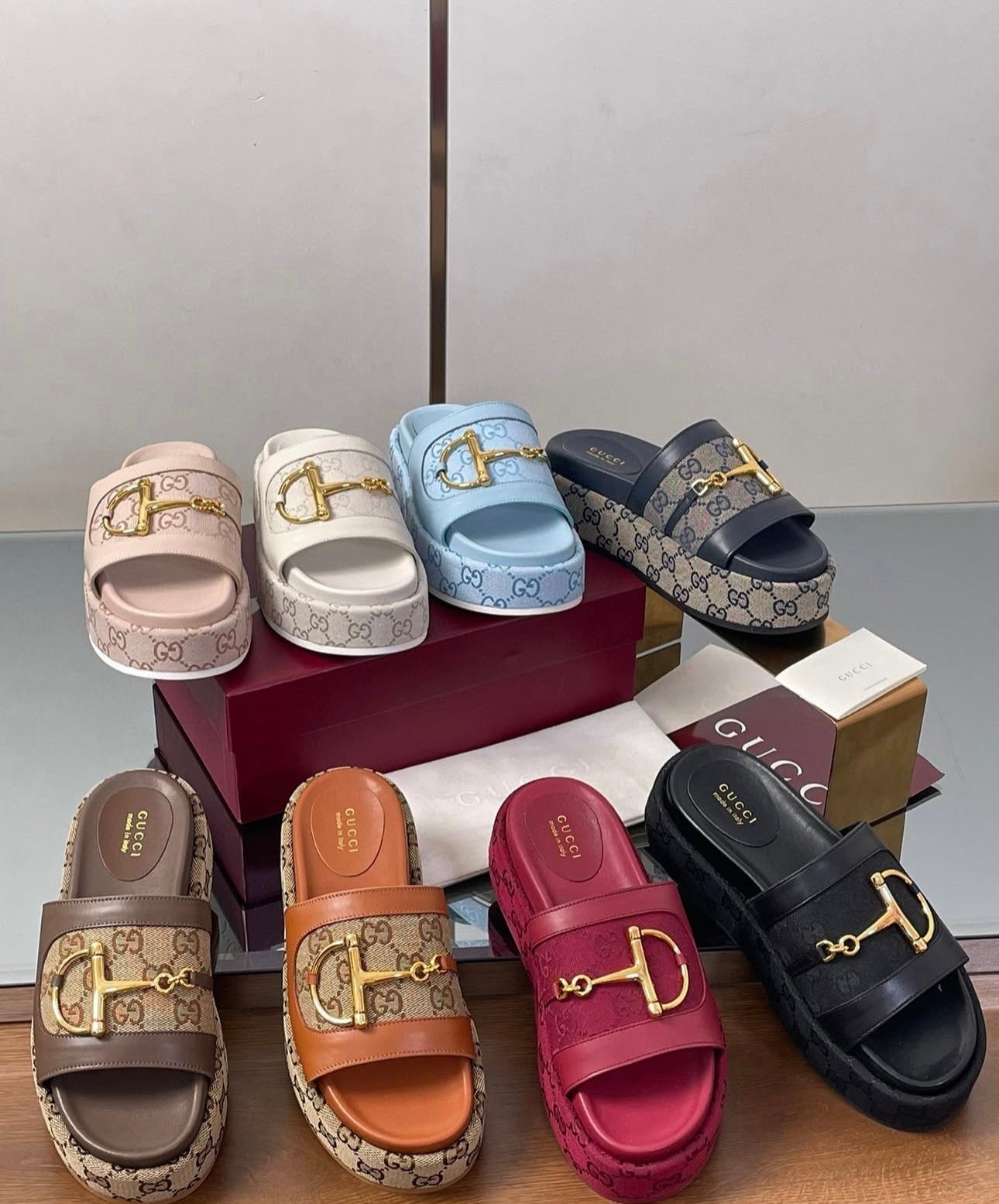 Leather Slides