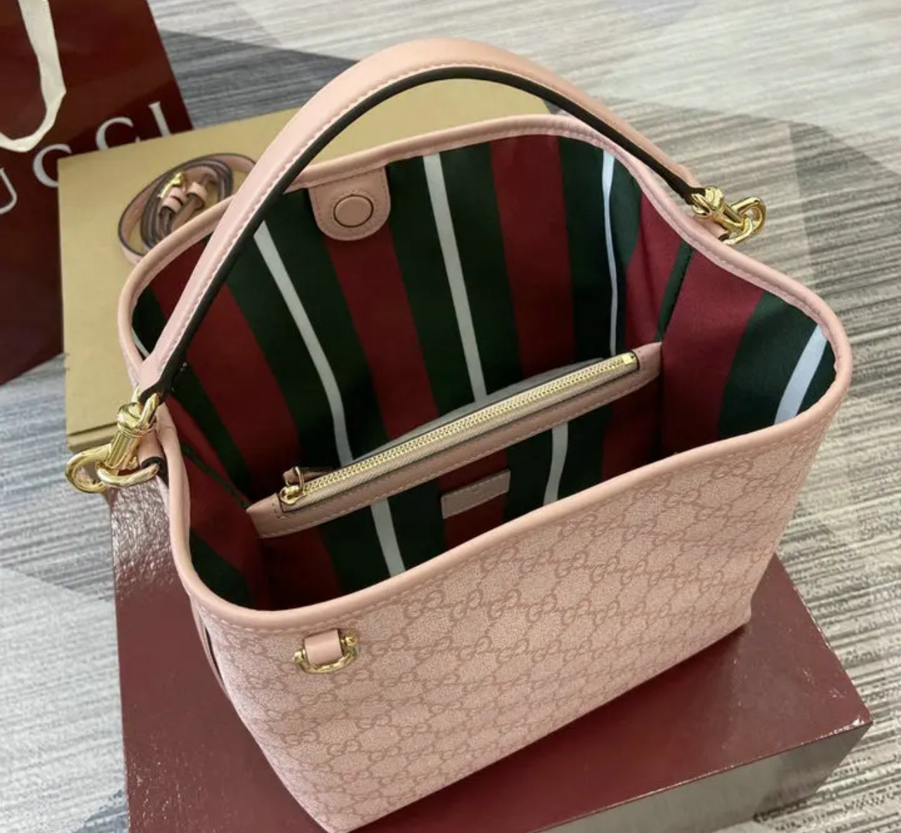 Emblem Bucket Bag