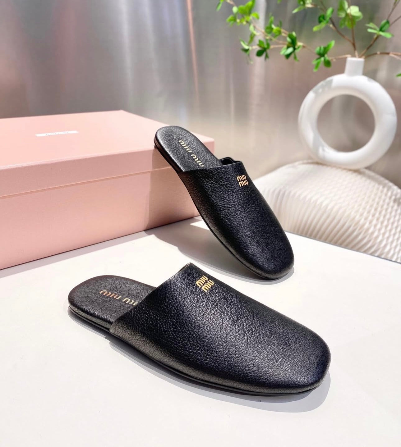 Leather Slippers