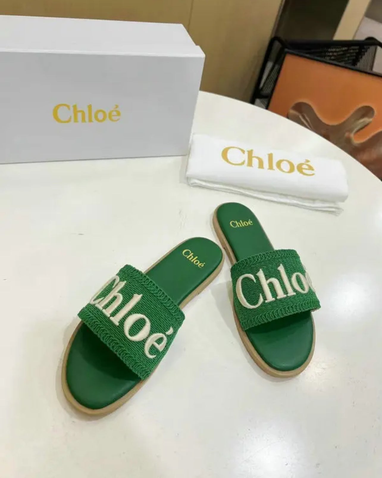 Embroidered Sandals