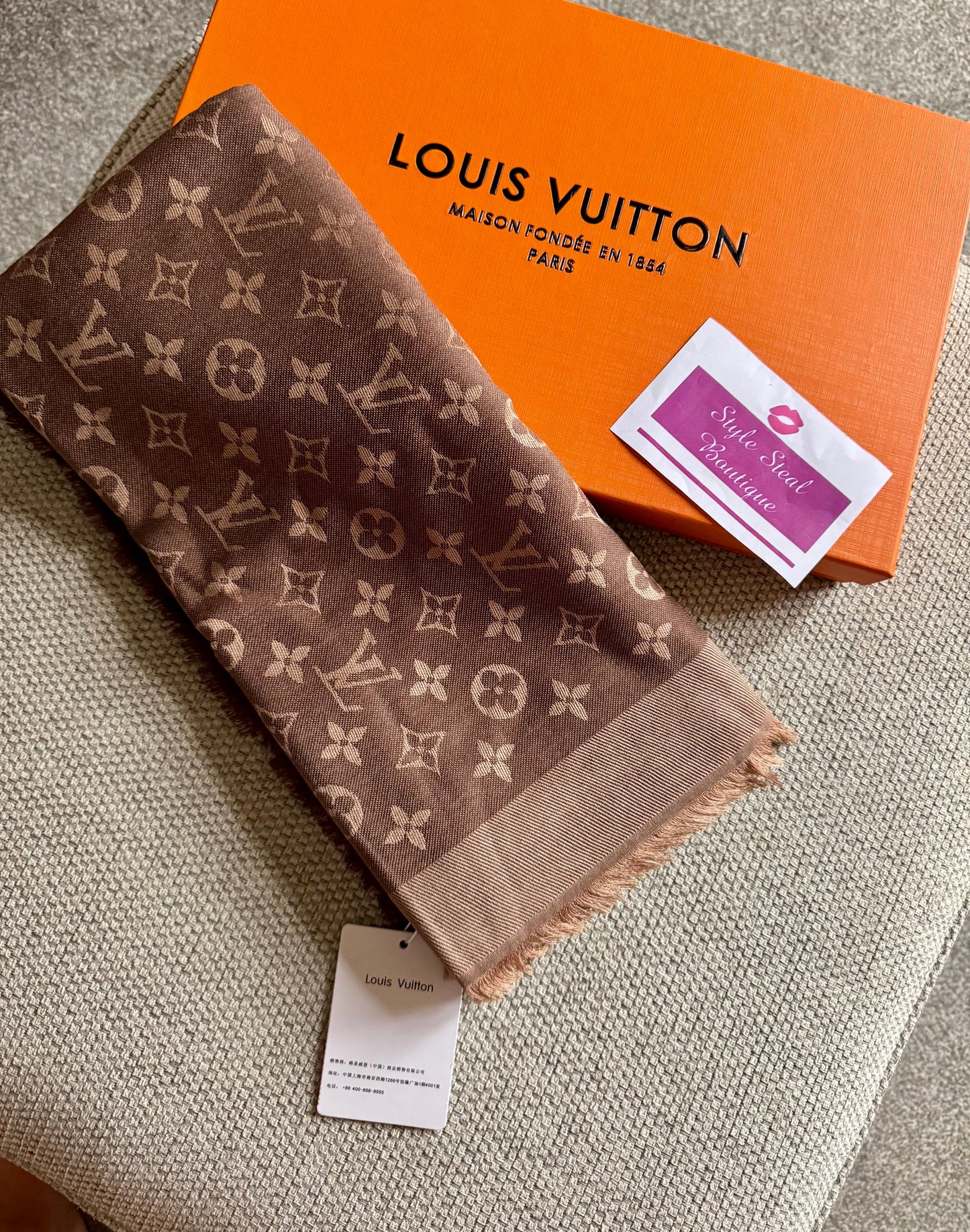 Monogram Shawl