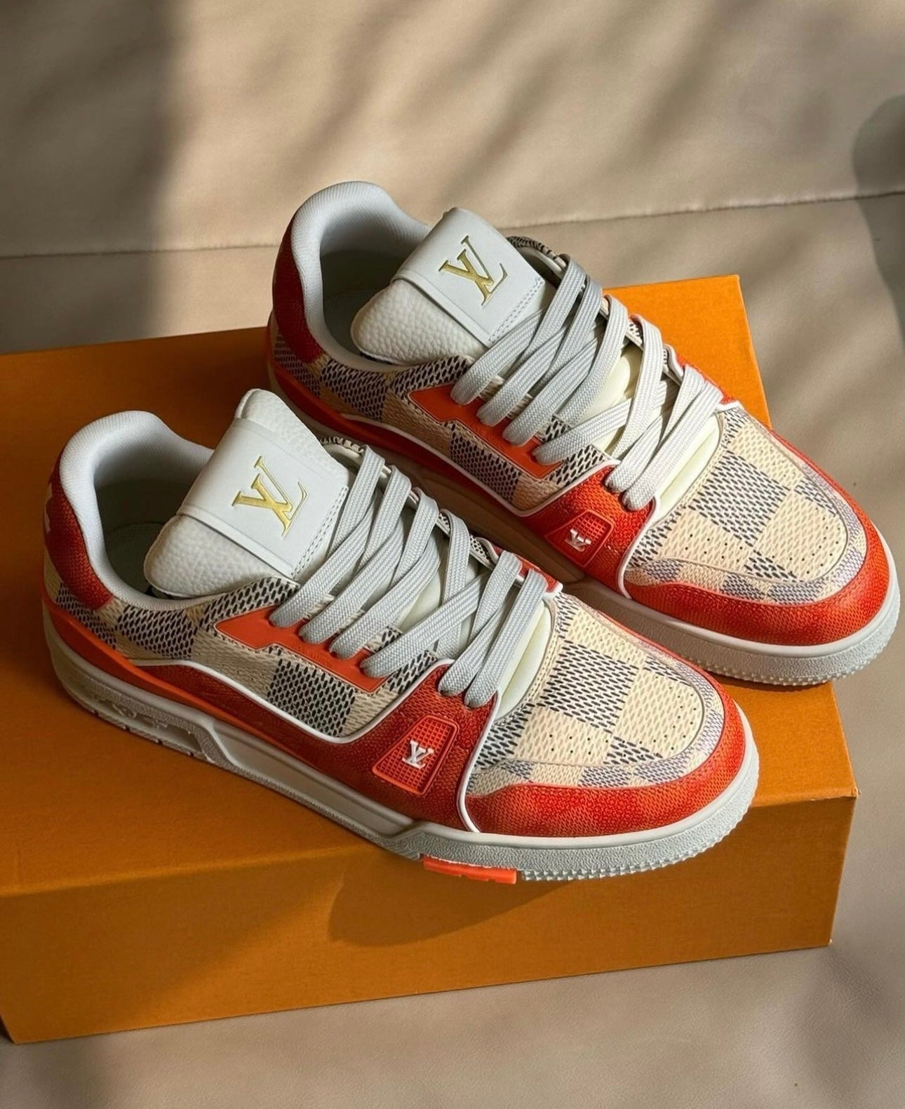 Damier Azur Trainers