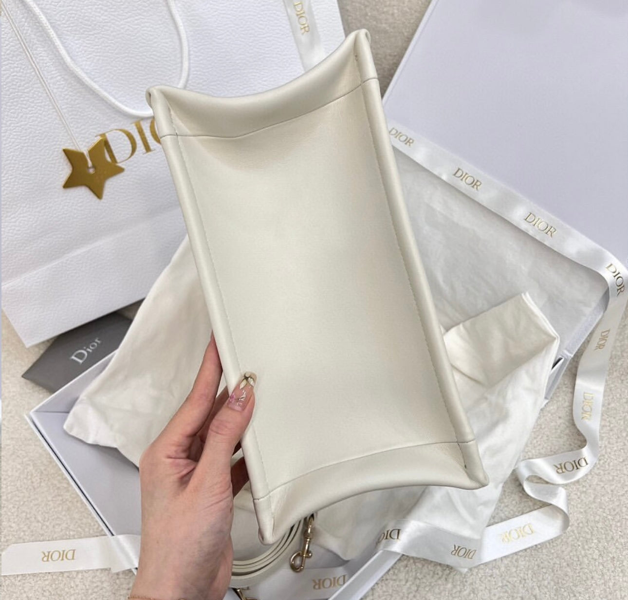 Leather Book Tote