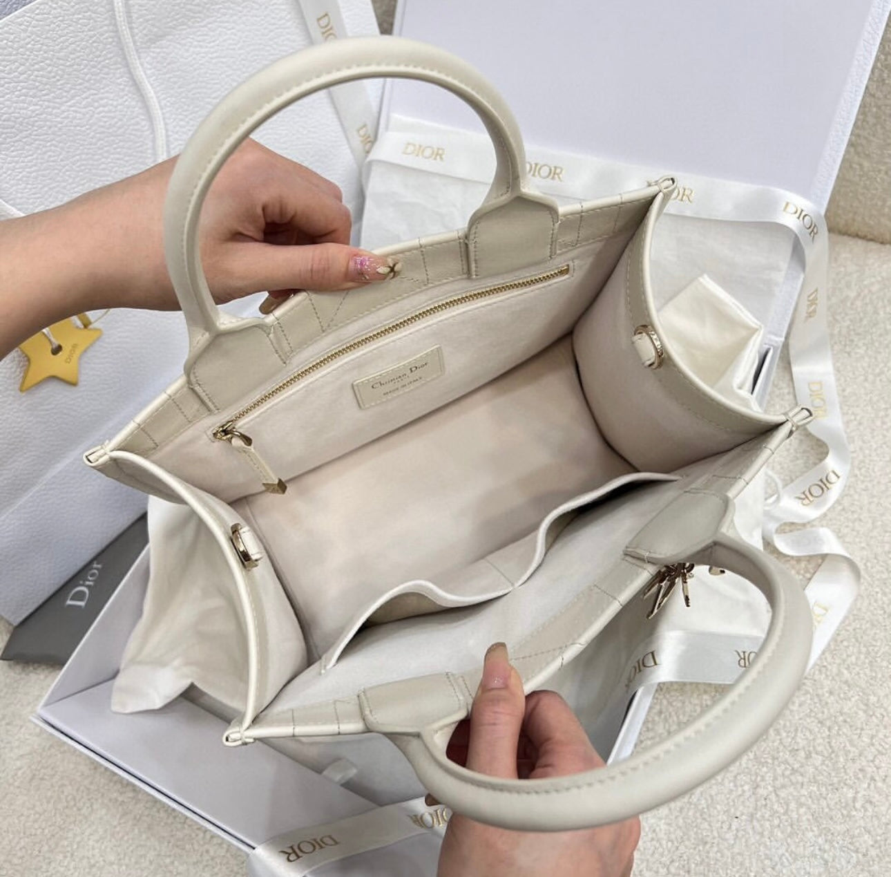 Leather Book Tote
