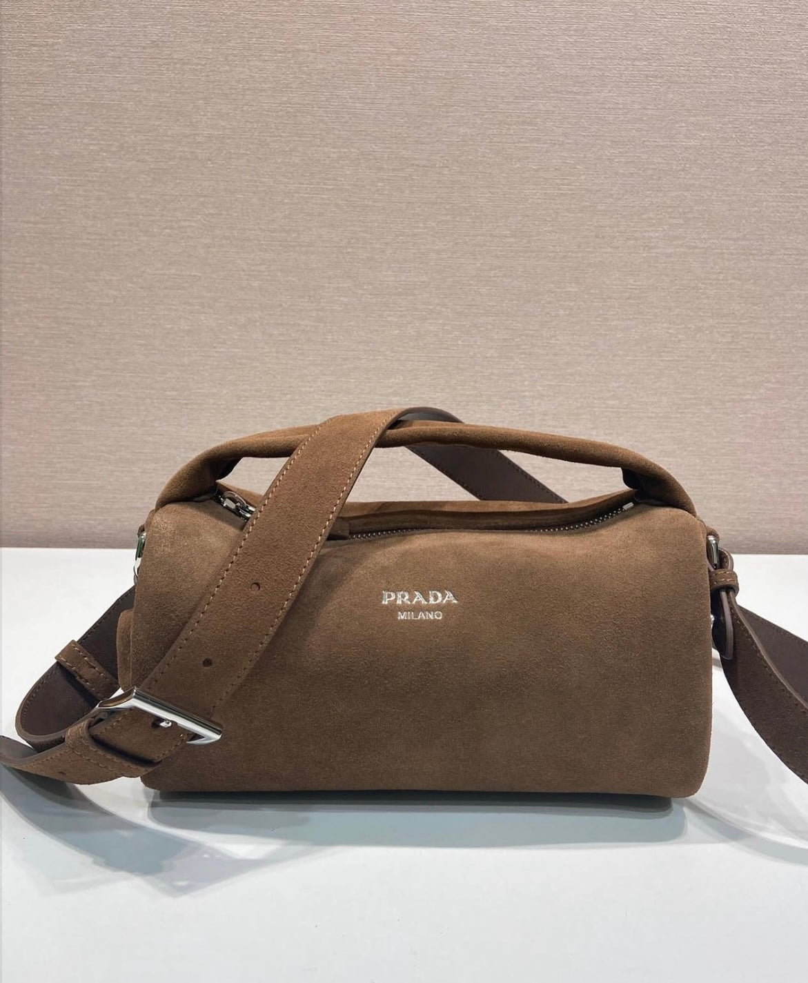 Suede Shoulder Bag