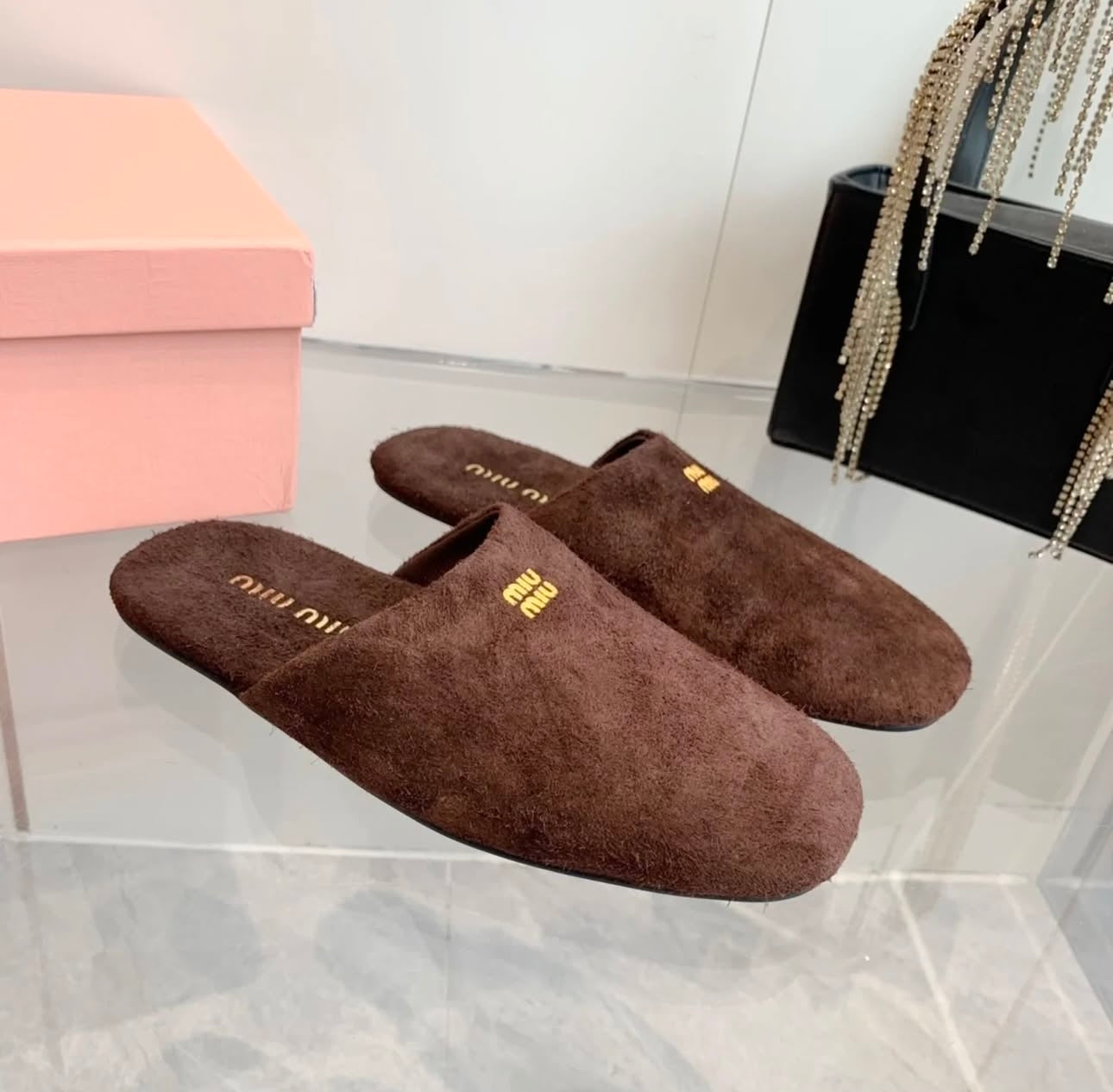 Suede Slippers