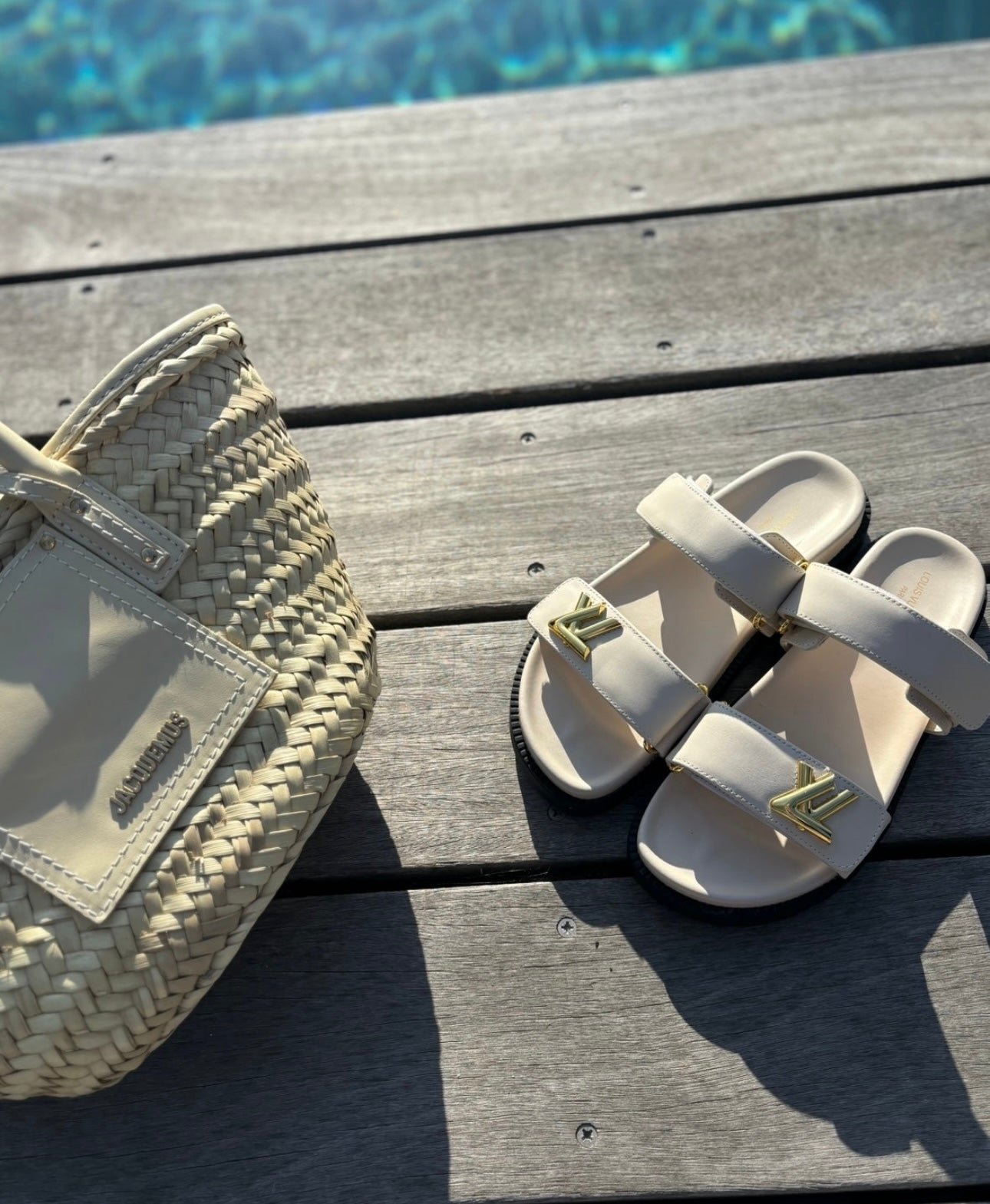 Cream Sandals