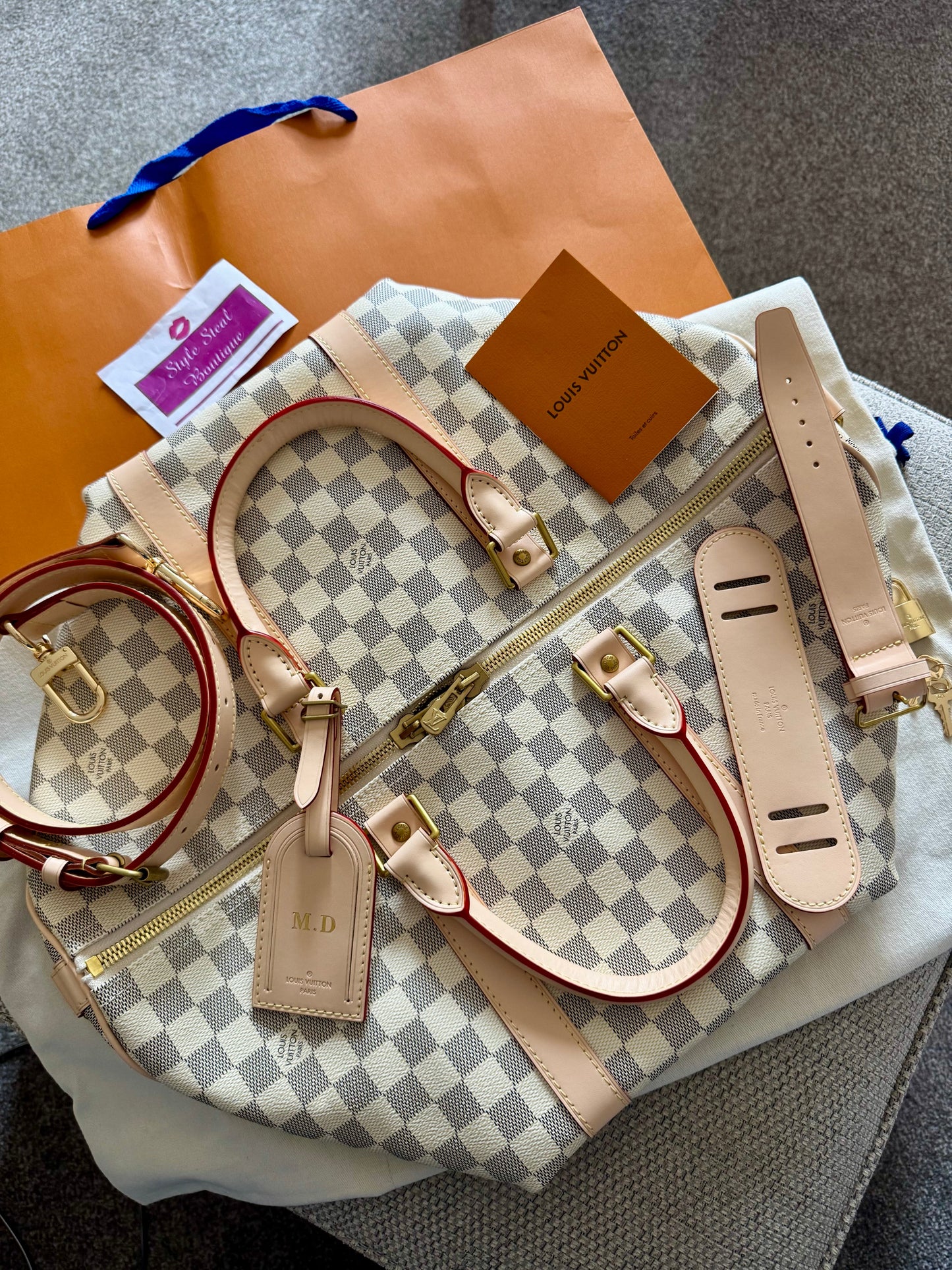 Keepall Damier Azur