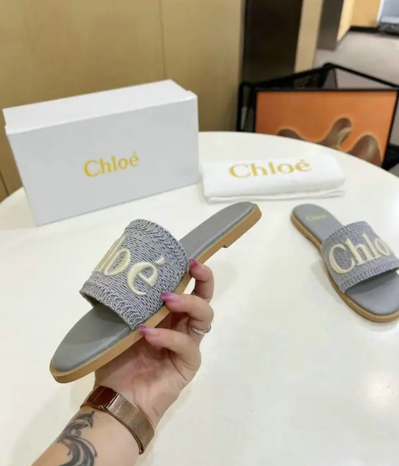 Embroidered Sandals