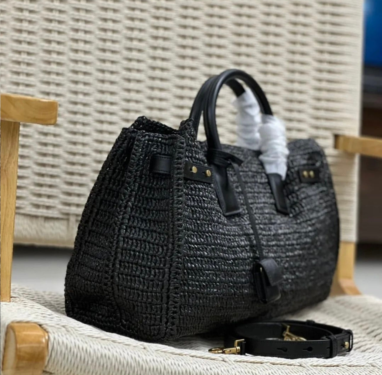 Raffia Sac De Jour