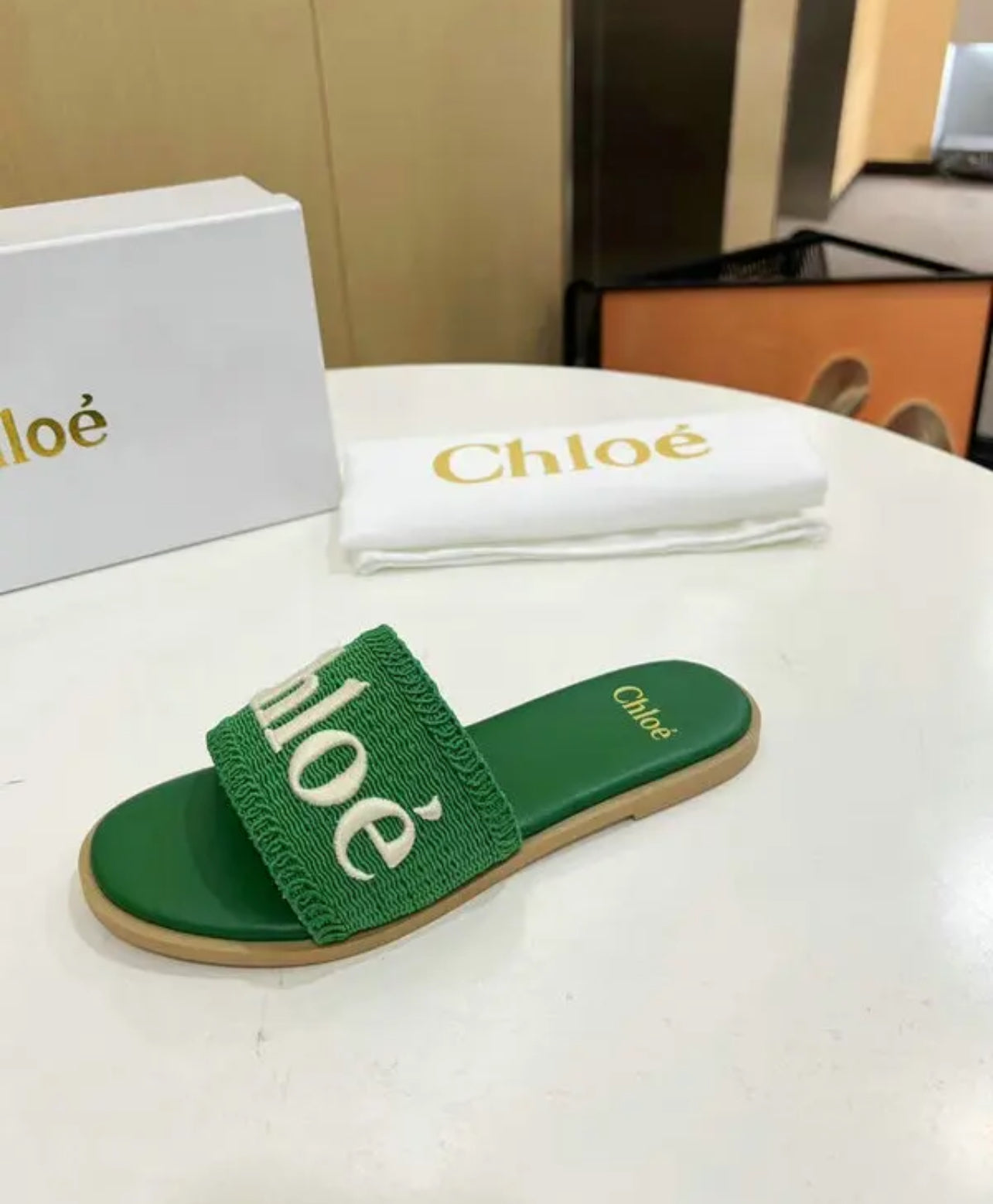 Embroidered Sandals