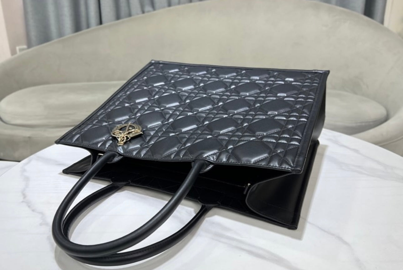 Leather Book Tote