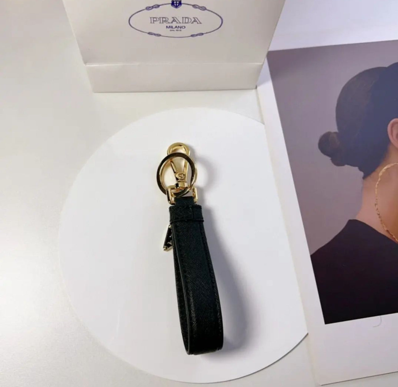 Leather Bag Charm/Keychain