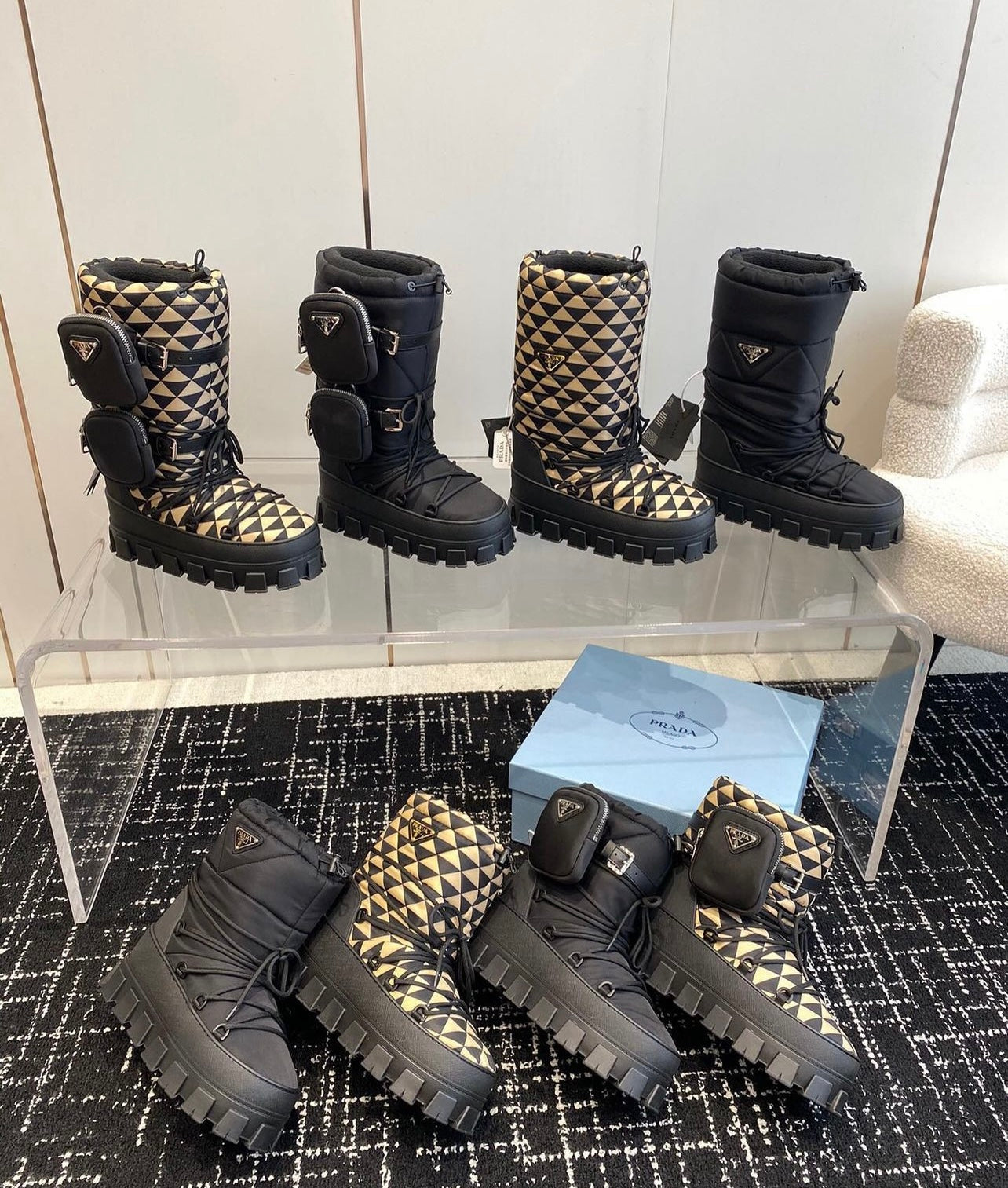 Gabardine Boots