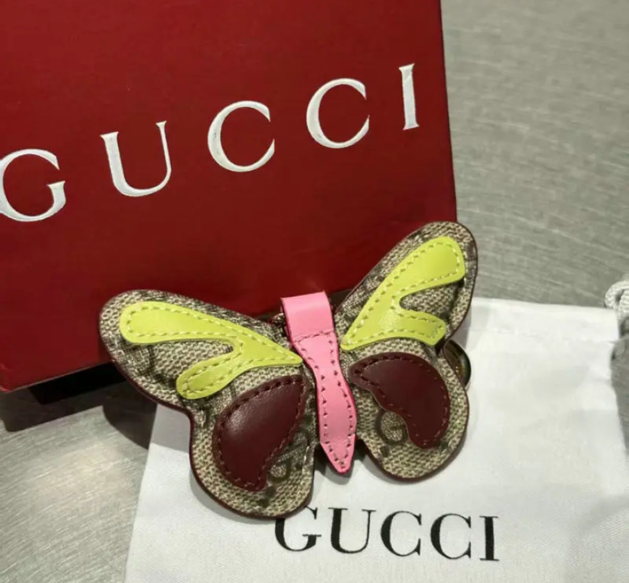 GG Butterfly Bag Charm/Keychain