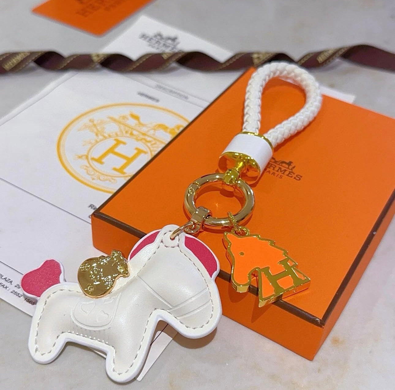 Leather Bag Charm/Keychain