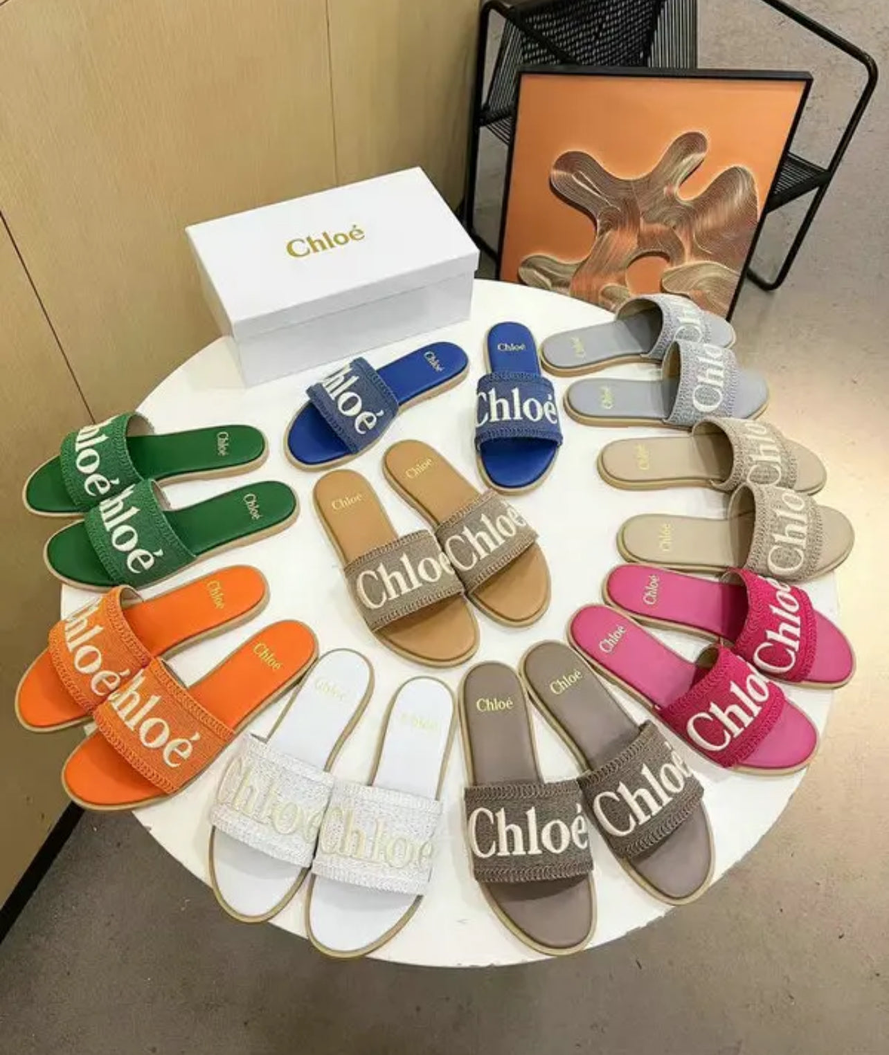 Embroidered Sandals