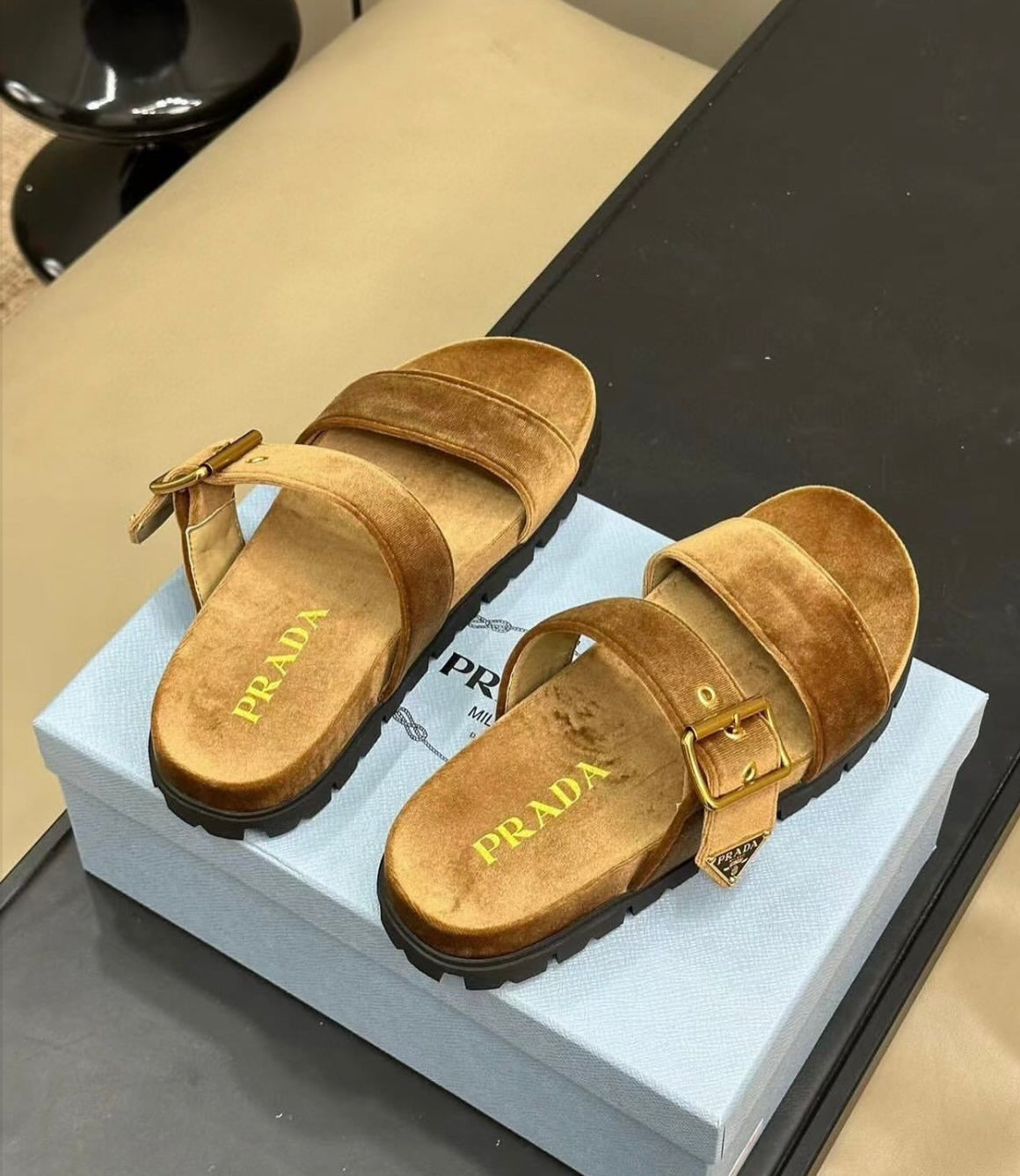 Velvet Sandals